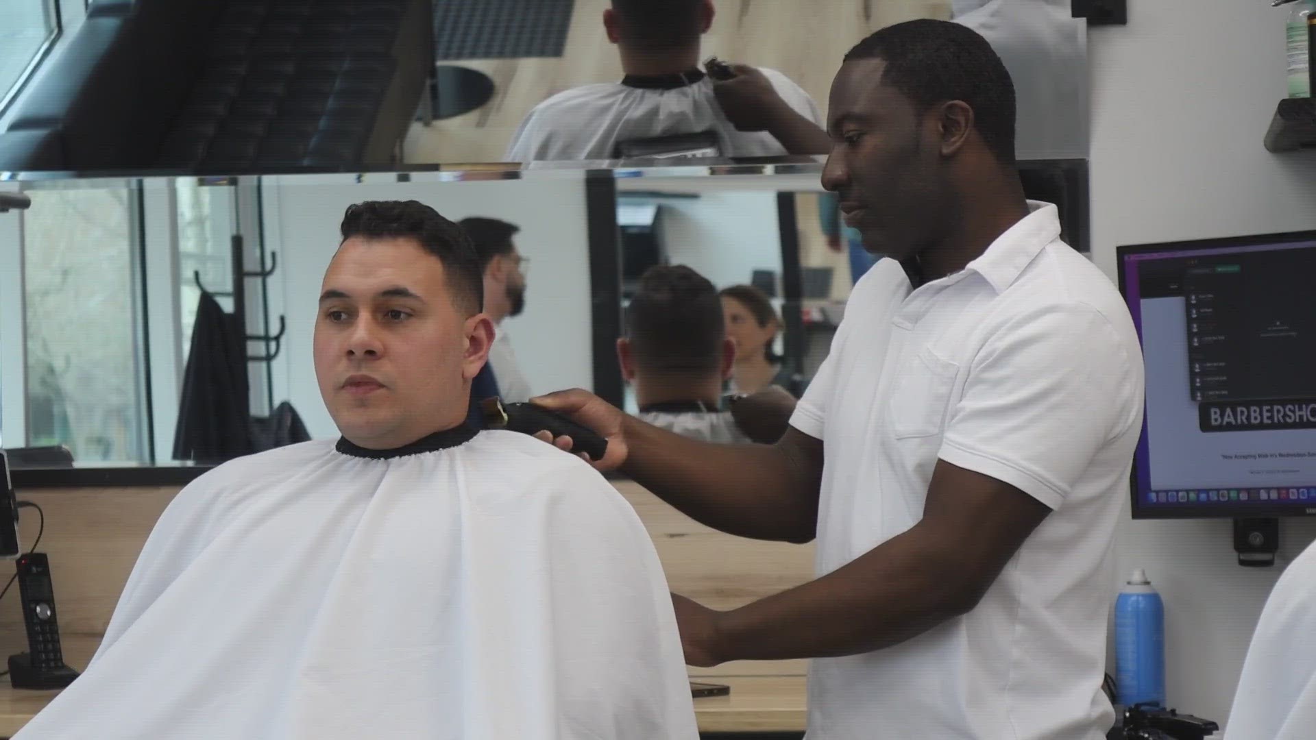 Staff at Rain City Barbershop provide free haircuts for those in the foster care system on Sundays.