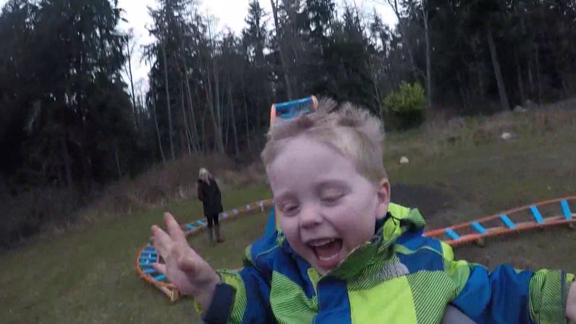 Oak Harbor Dad Builds Backyard Roller Coaster For Son King5 Com