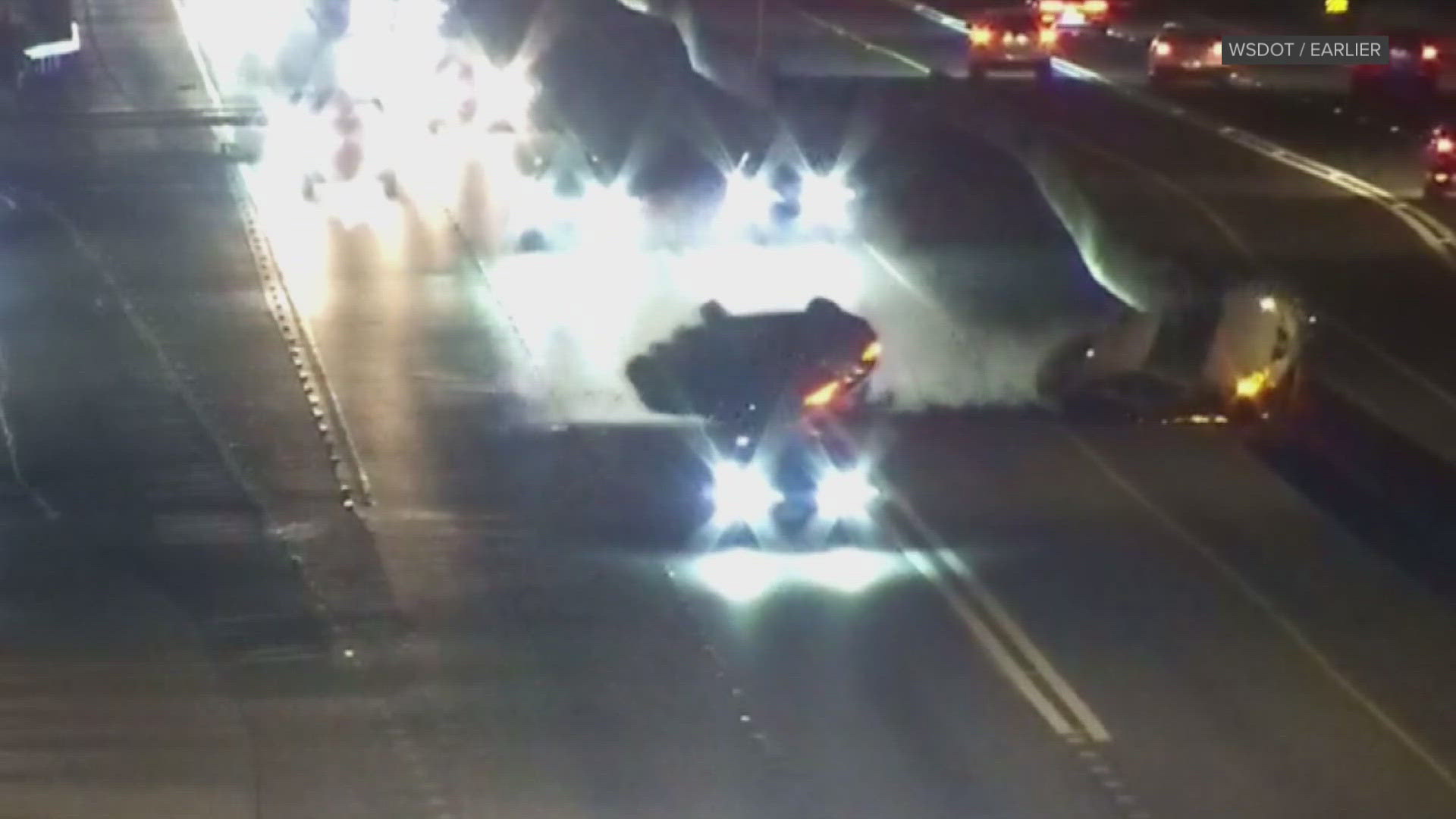 Video shows two-car rollover crash in Kent | king5.com