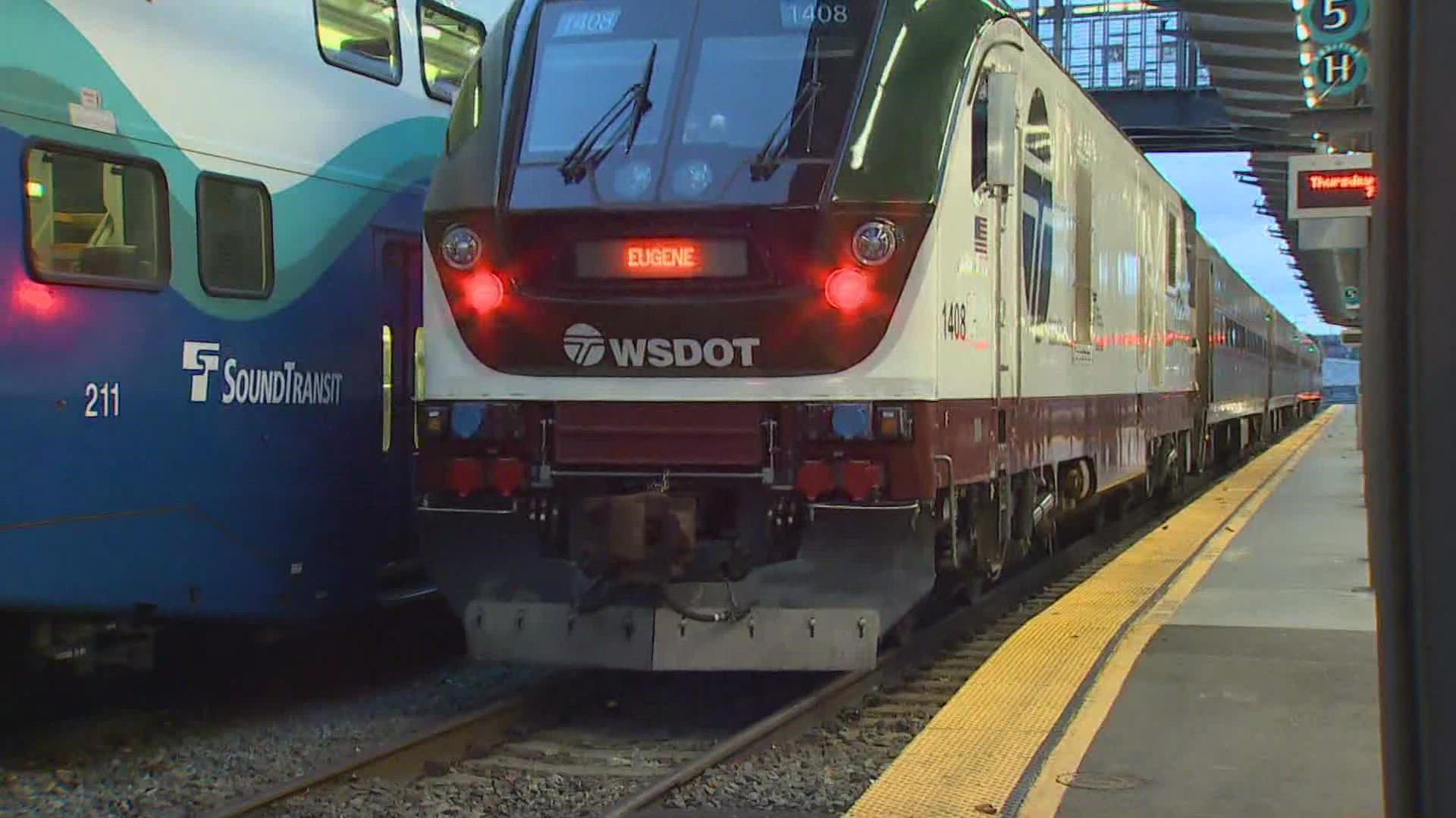 Amtrak said the Washington Department of Transportation and Oregon Department of Transportation "expressed extreme disassociation" with the delay.