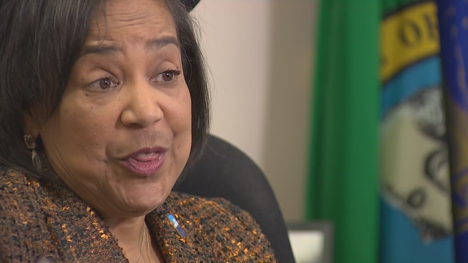 “I’m still so honored to do this job,” Mayor Woodards said. She discussed her time guiding Tacoma through some difficult times and her plans for the city’s future.