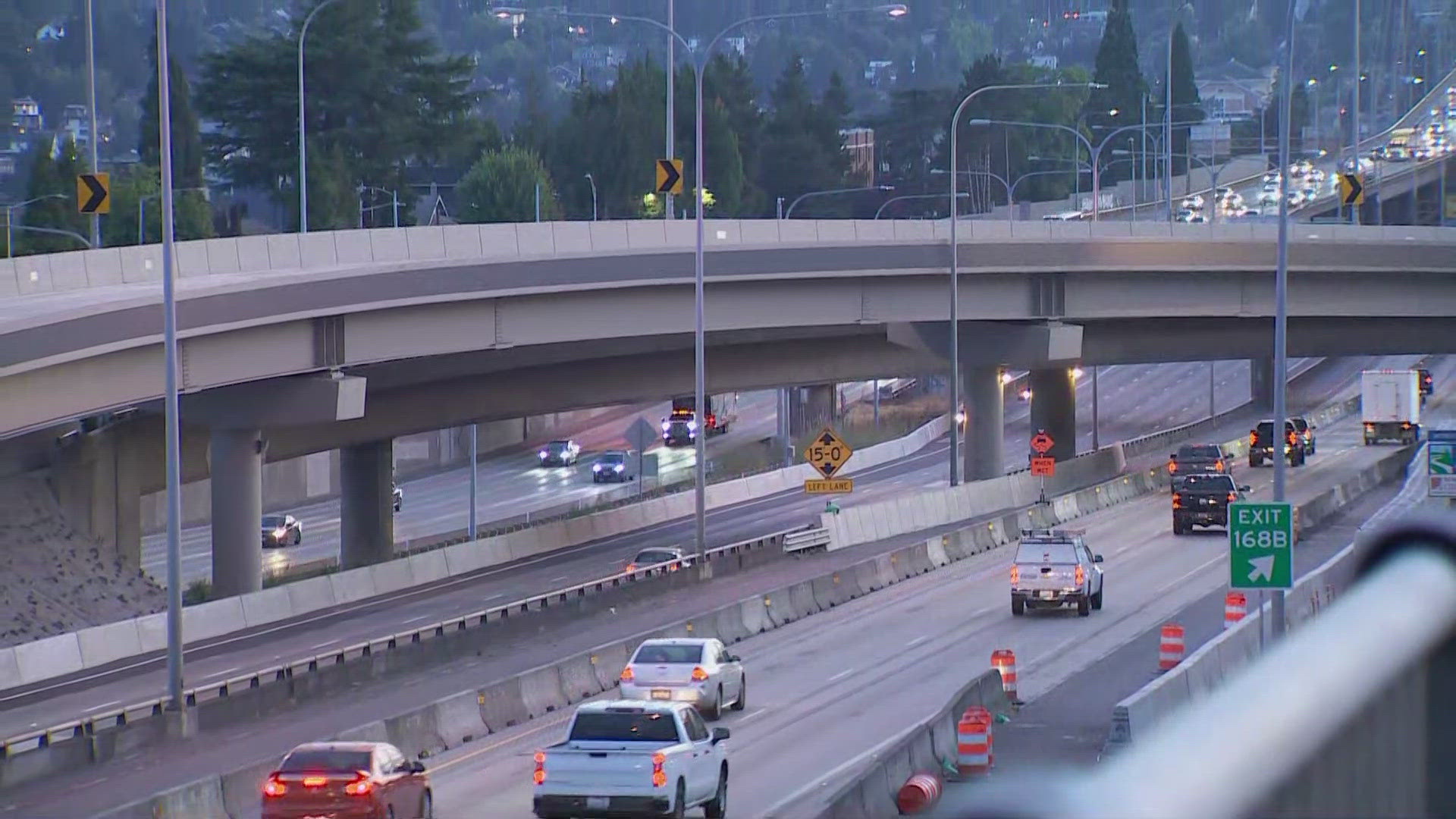Drivers are asked to expect delays if they're headed across the Ship Canal Bridge.