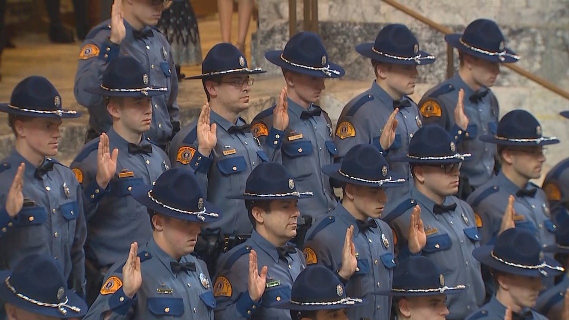 31 Washington State Patrol Troopers Sworn In At State Capitol | King5.com