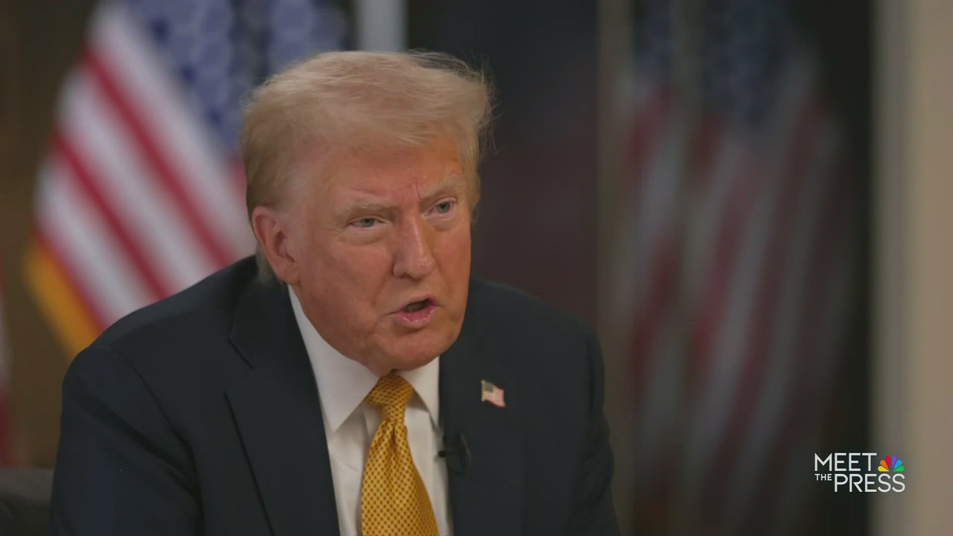 President-elect Donald Trump sat down with Kristen Welker of "Meet the Press" to discuss his plans for this first 100 days back in the White House