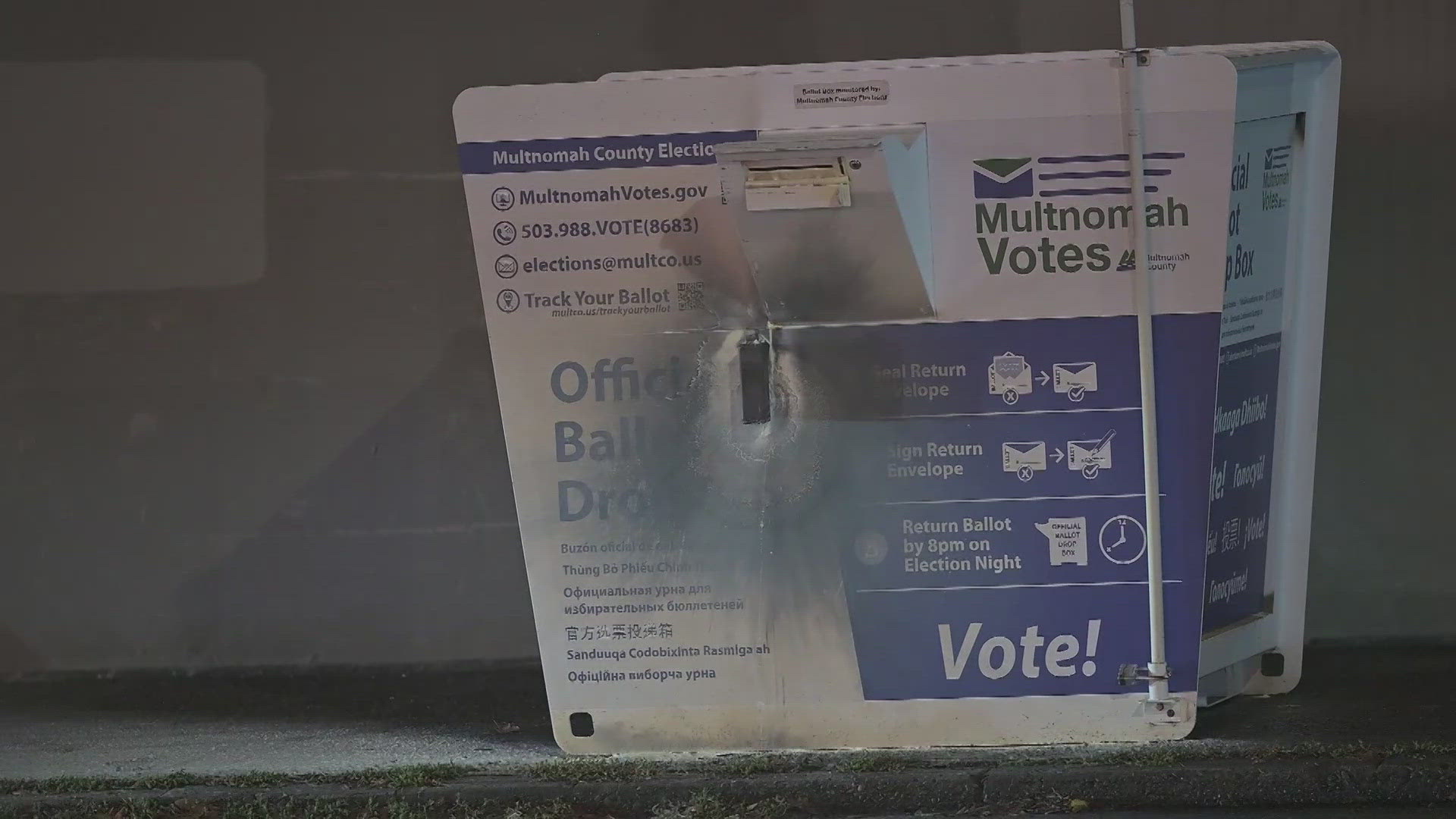 Potentially hundreds of ballots could be damaged after ballot boxes were vandalized in Vancouver, WA and Portland, OR.