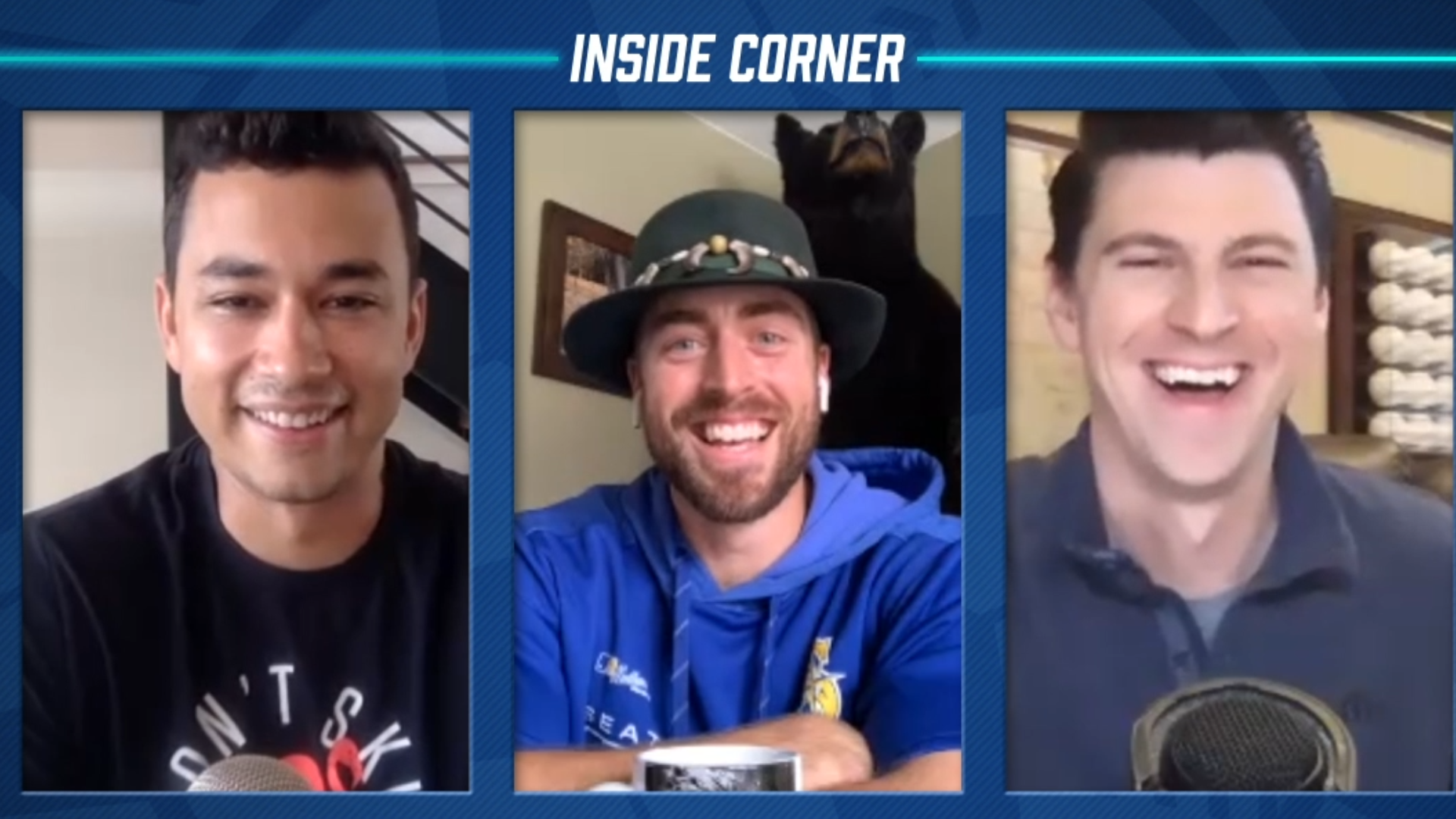 Starting pitcher Marco Gonzales and Mariners broadcaster Aaron Goldsmith host Inside Corner on Seattle Mariners YouTube channel. The only guests are the players!