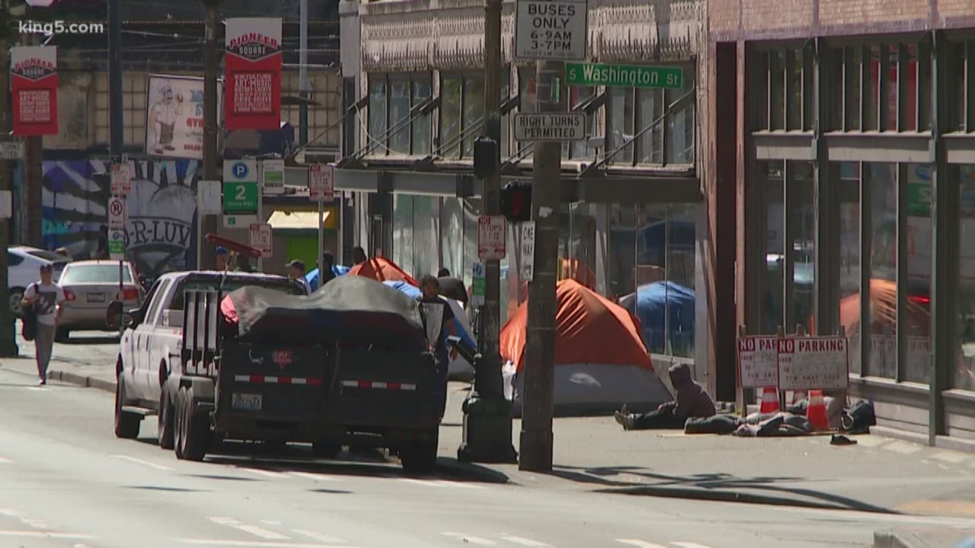 A recent survey showed King County's homeless population dropped this year compared with last year. But within that encouraging headline, there is a troubling increase, which reveals more about who is impacted by homelessness. KING 5's Ted Land reports.