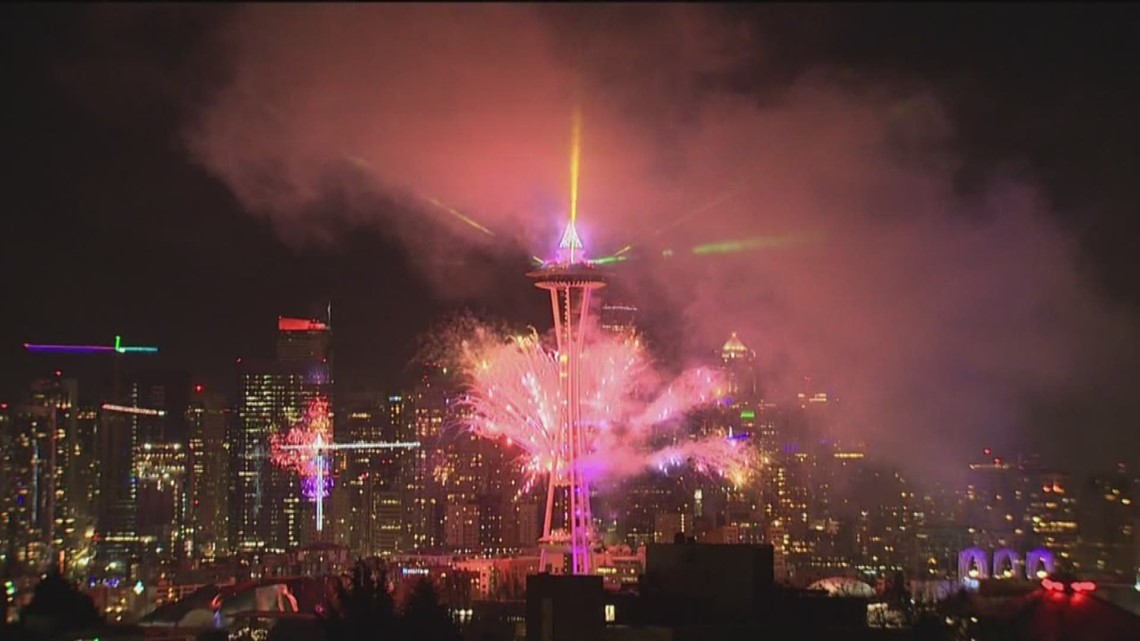 WATCH New Year's Eve fireworks at Seattle's Space Needle
