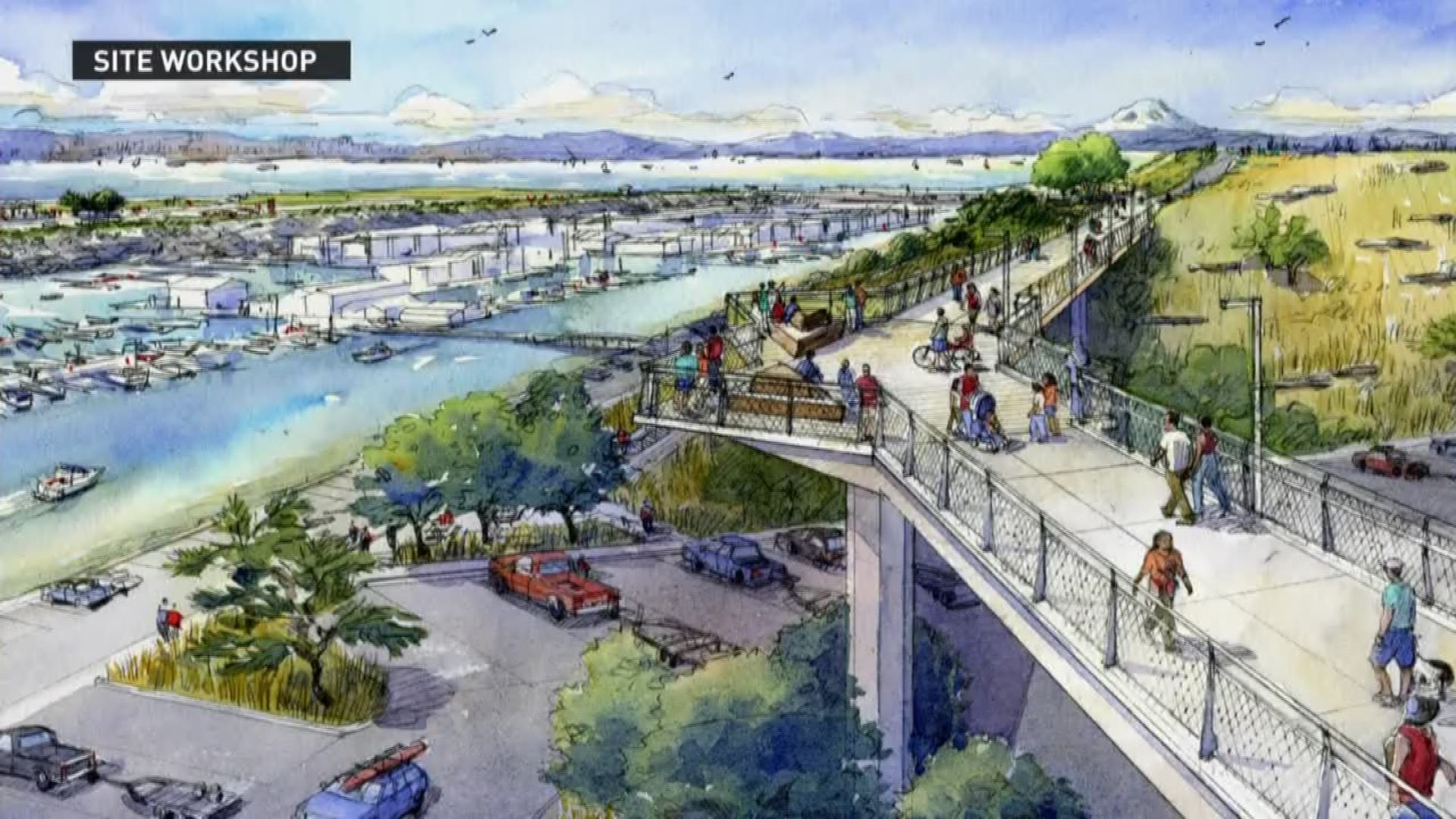 A transformation is underway at Point Defiance Park in Tacoma. It's part of taking the old superfund site and making it a waterfront that people can enjoy. The plan is to create a new plaza at the park and build up the peninsula.