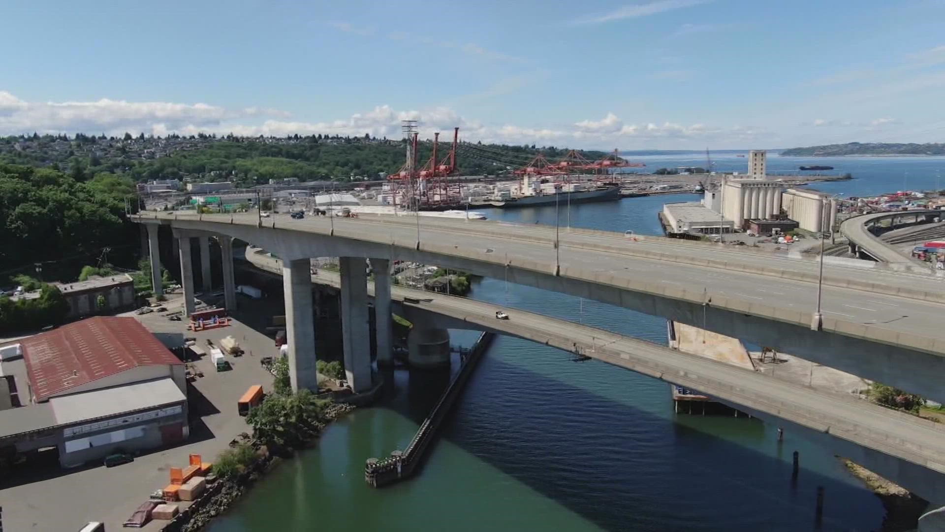 The West Seattle Bridge closed to traffic in March 2020 after workers observed growing cracks in its structure.