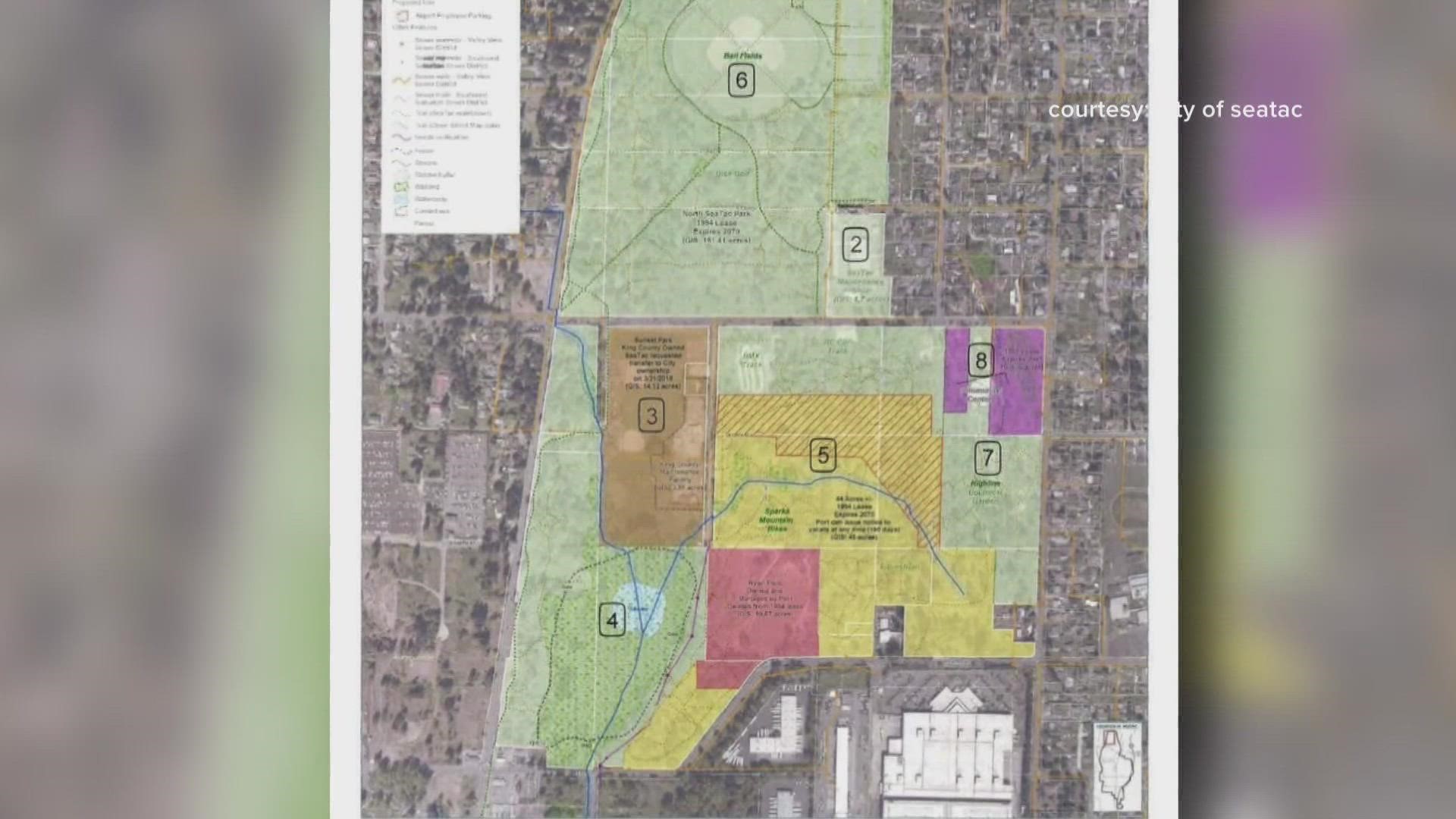 The Port of Seattle is proposing to turn 11 acres of a Seatac park into airport parking.  Residents would rather other options be explored.