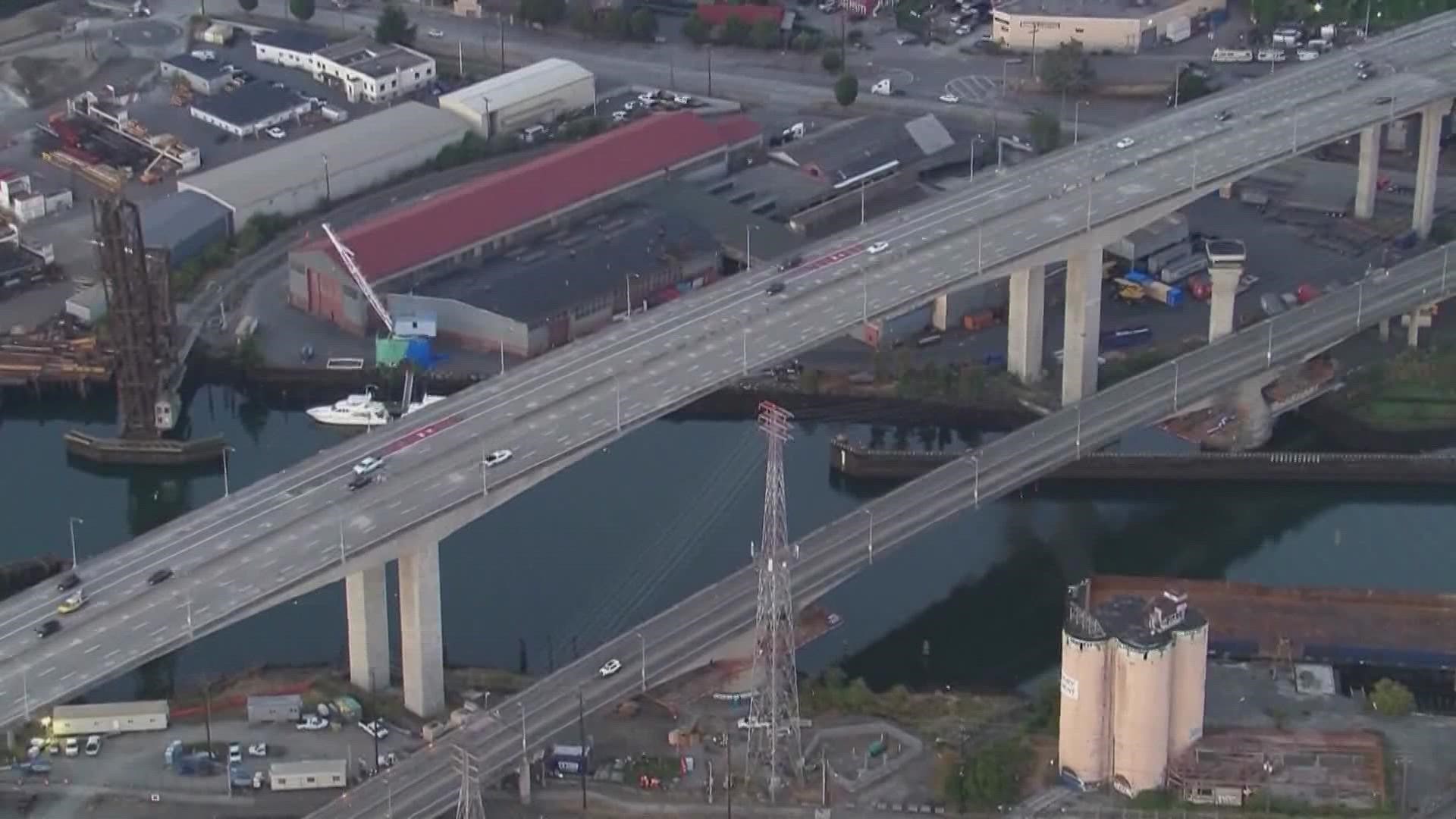 The low bridge will be closed to biking, walking, driving and freight traffic.