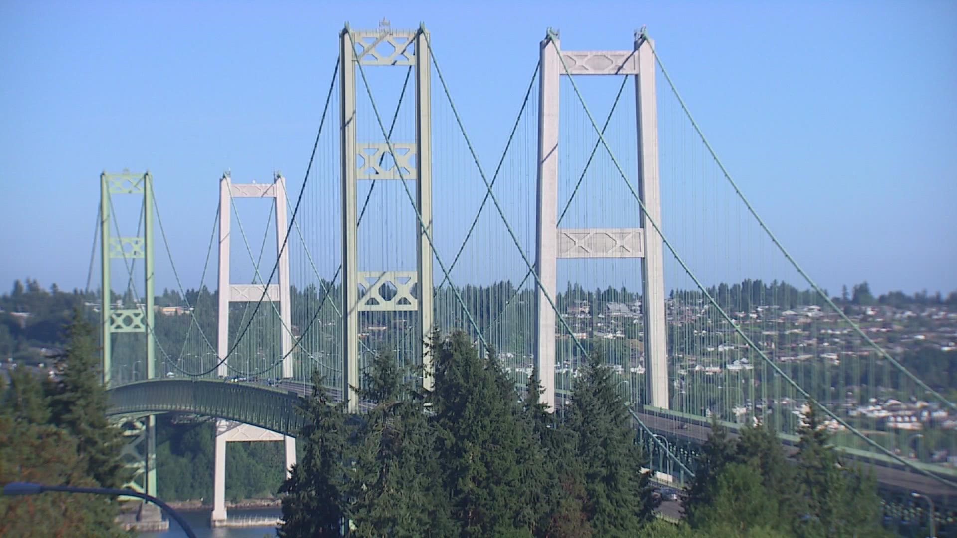 Officials plan on lowering the toll to cross the Tacoma Narrows Bridge in October