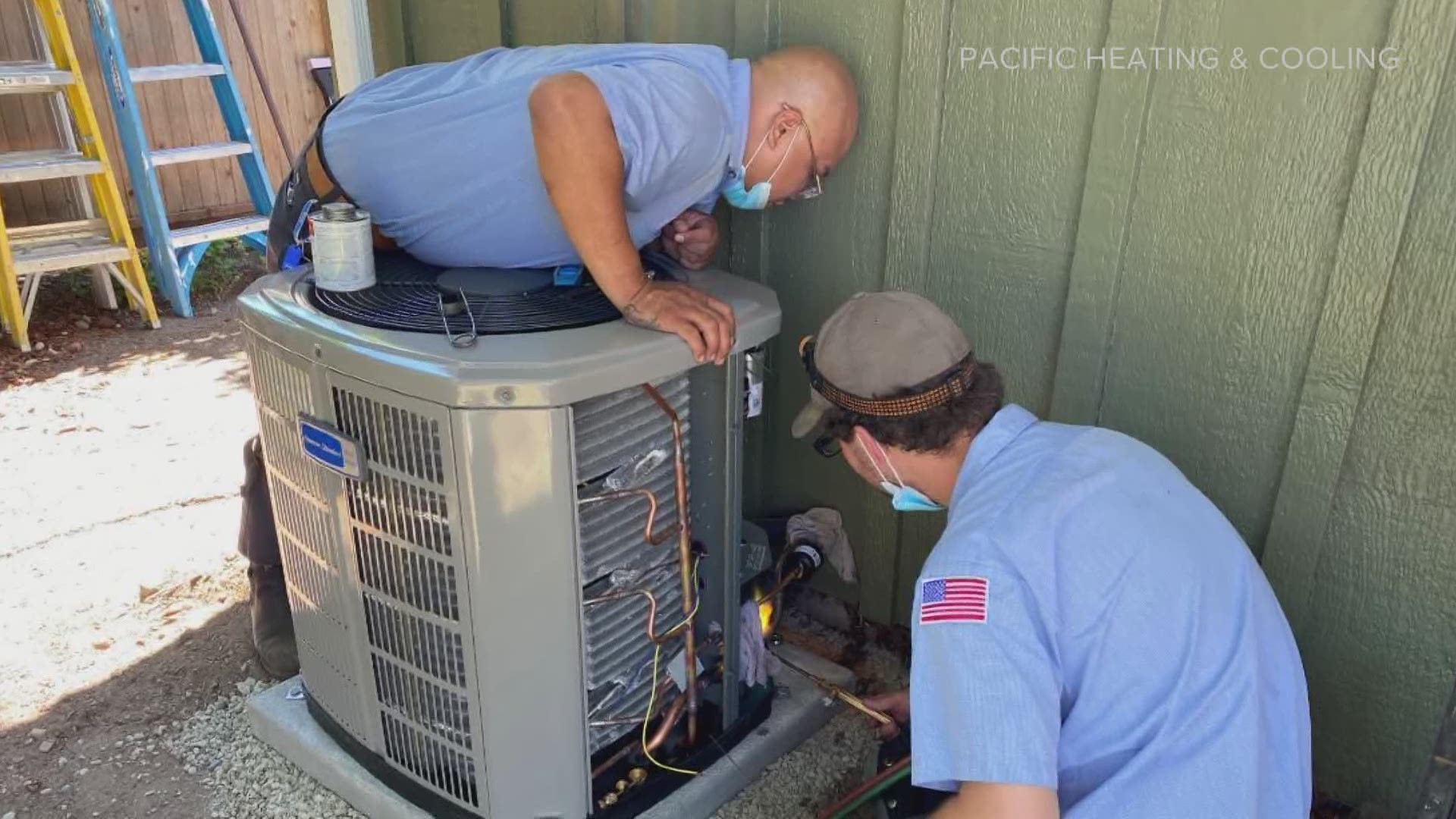 As record high temperatures bake the northwest, installers are finding it hard to keep up with the sudden demand for air conditioning.