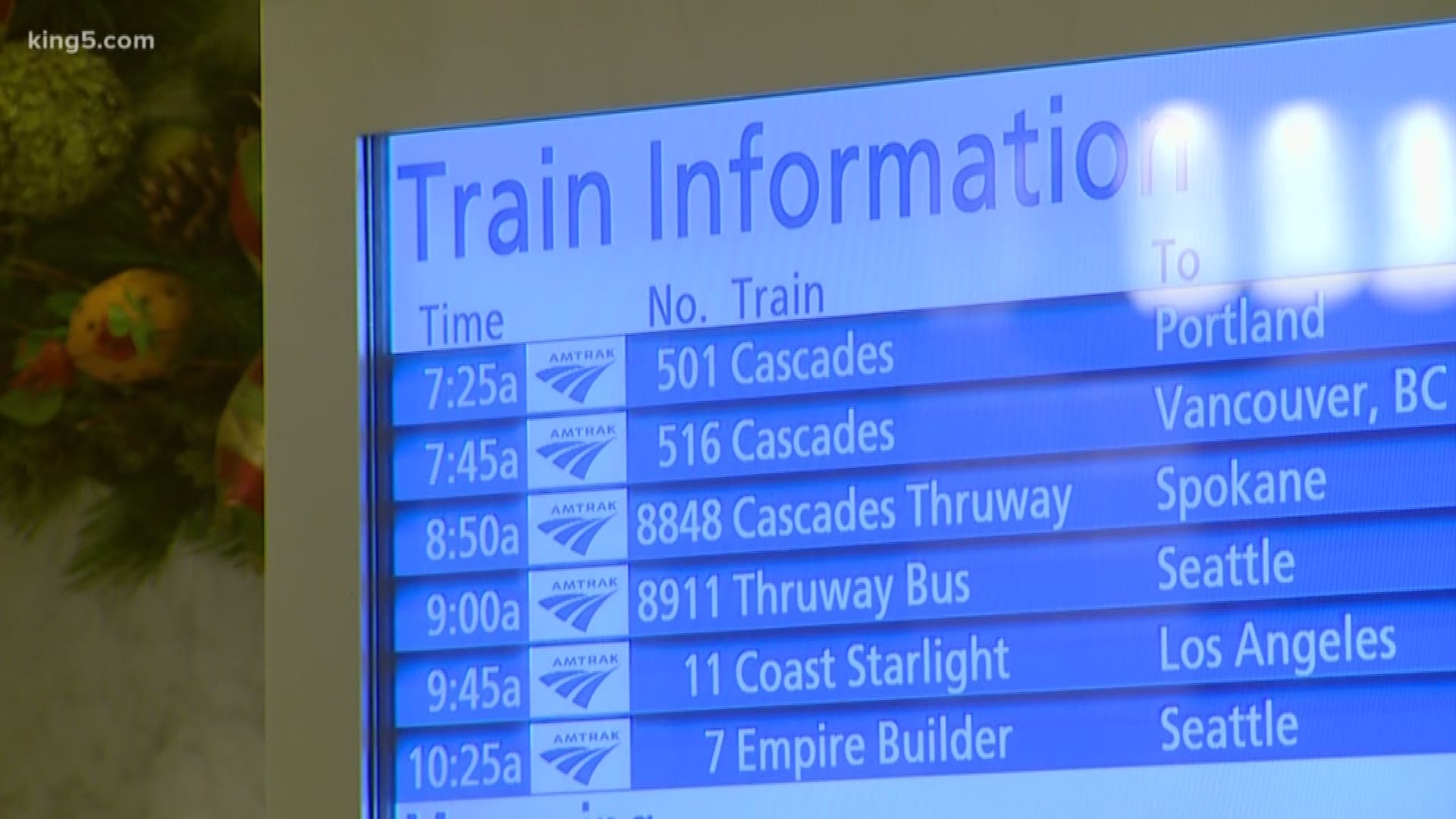 Amtrak is prepared to accommodate extra travelers during the holiday season with additional trains and seats.