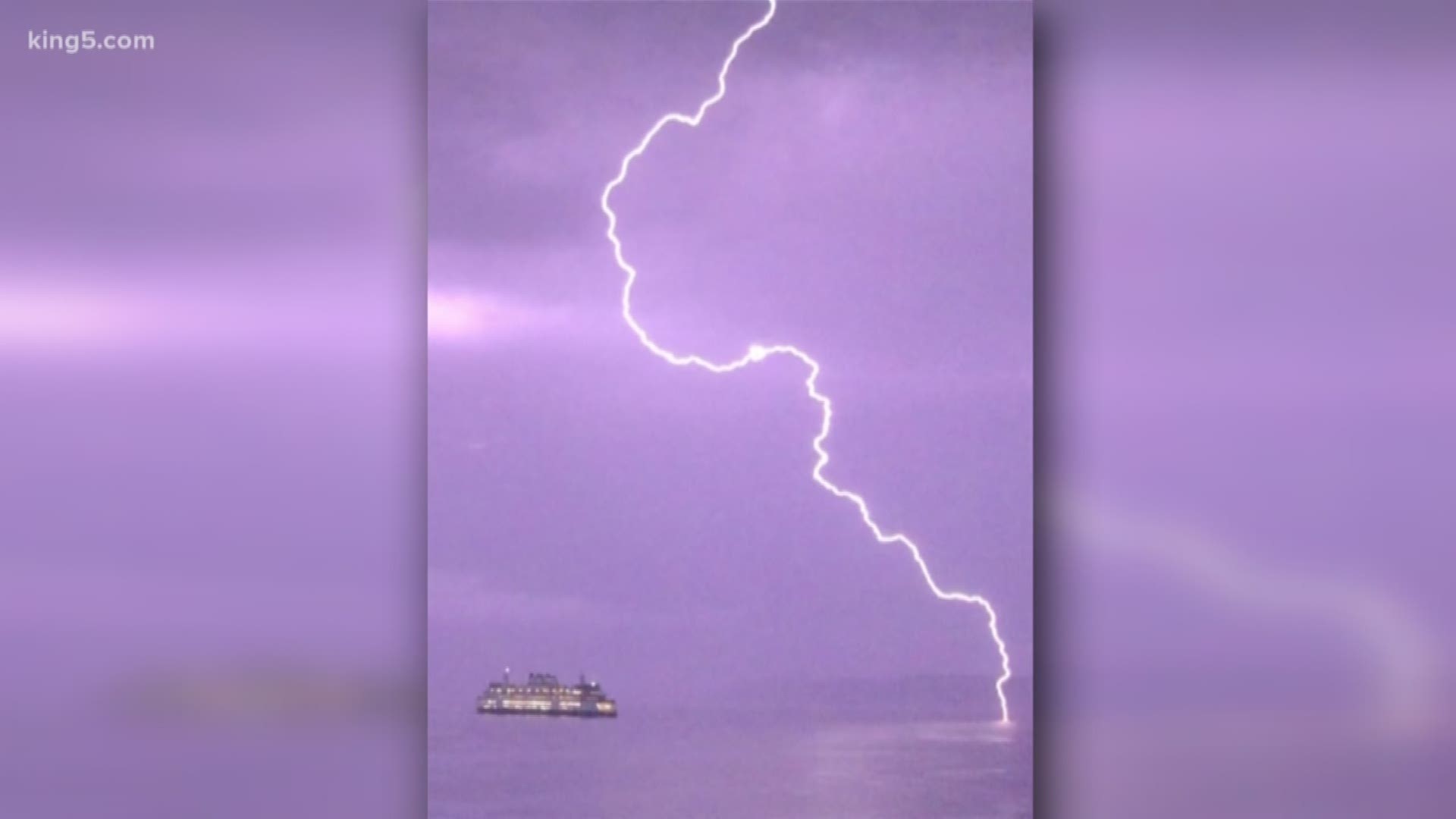 The National Weather Service reports more than 2,200 lightning strikes across Puget Sound this weekend.