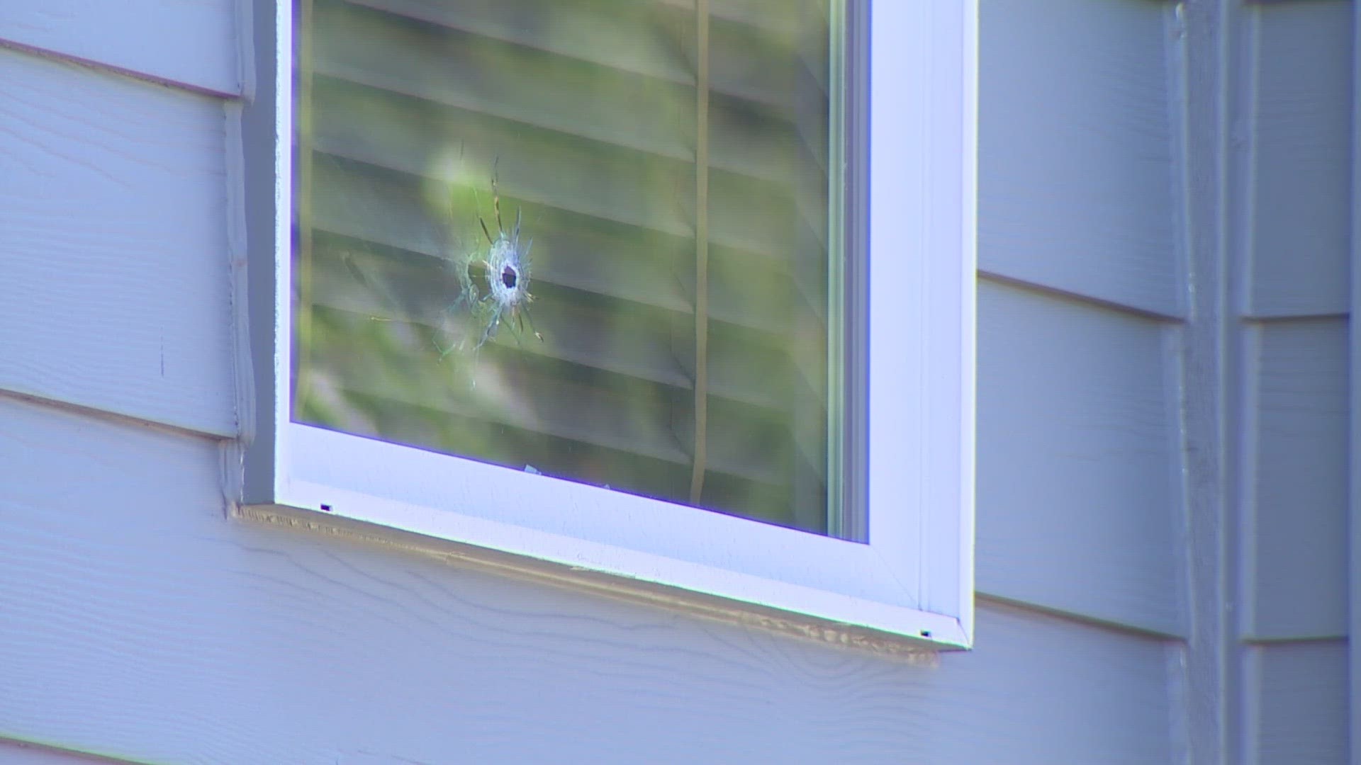 Window shot during attempted burglary at downtown Seattle