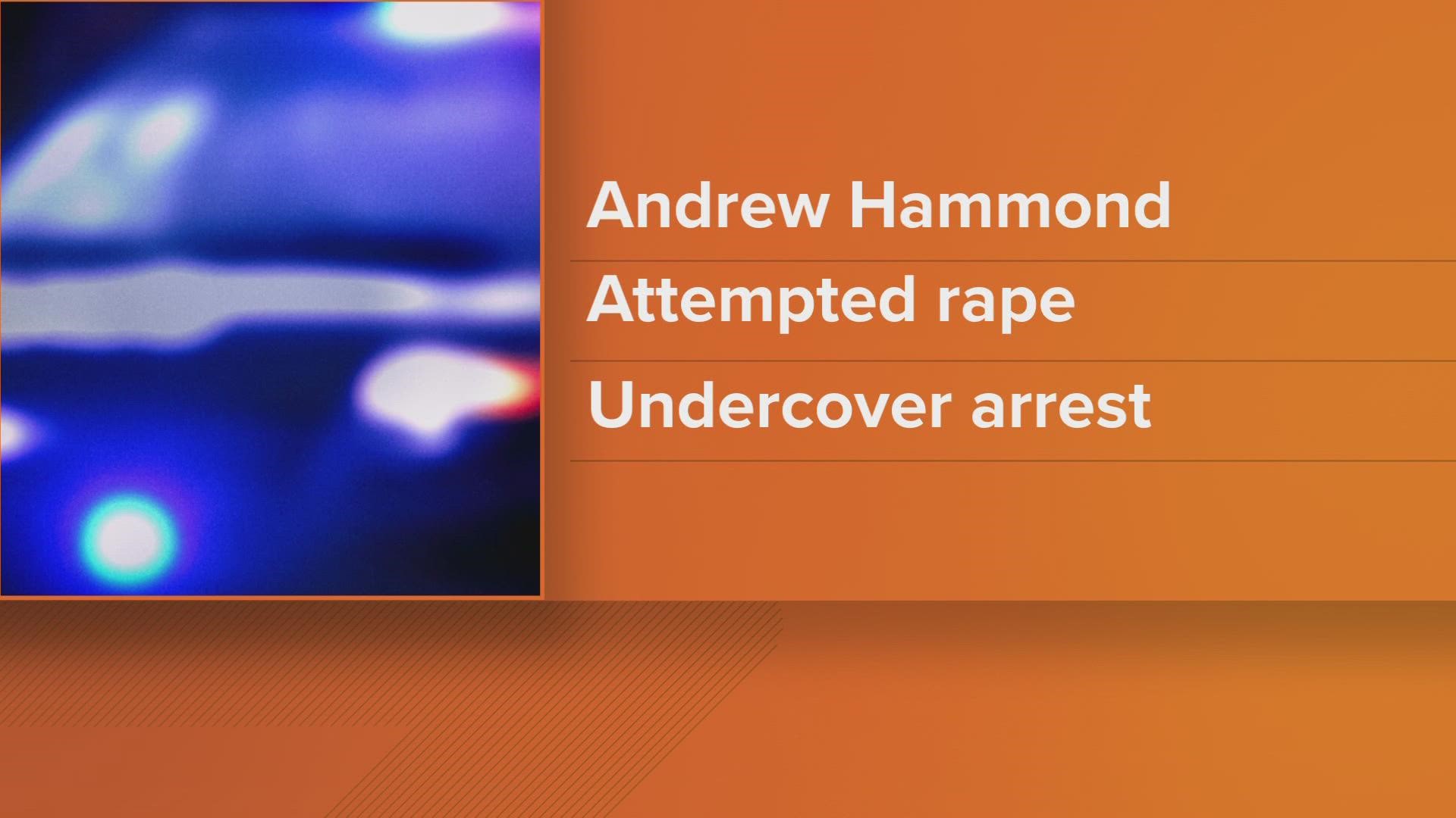 Police said Andrew Hammond, 50, tried to meet up with two children ages 13 and 14 to engage in sexual activity at a hotel in Redmond