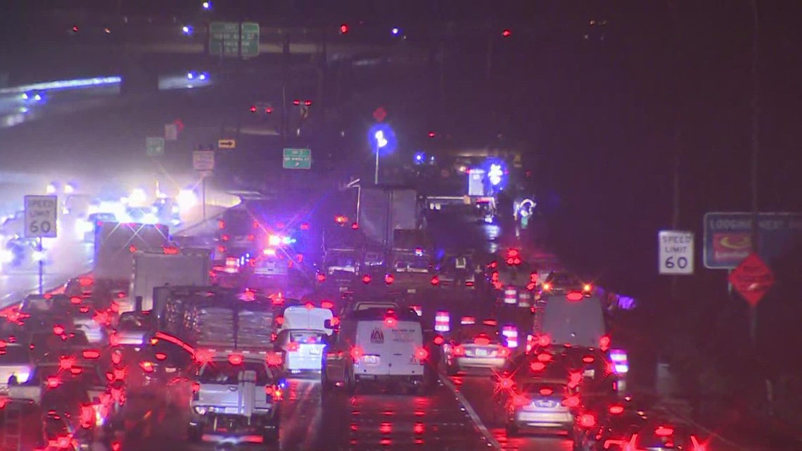 Interstate 405 near Renton backed up for miles after collision