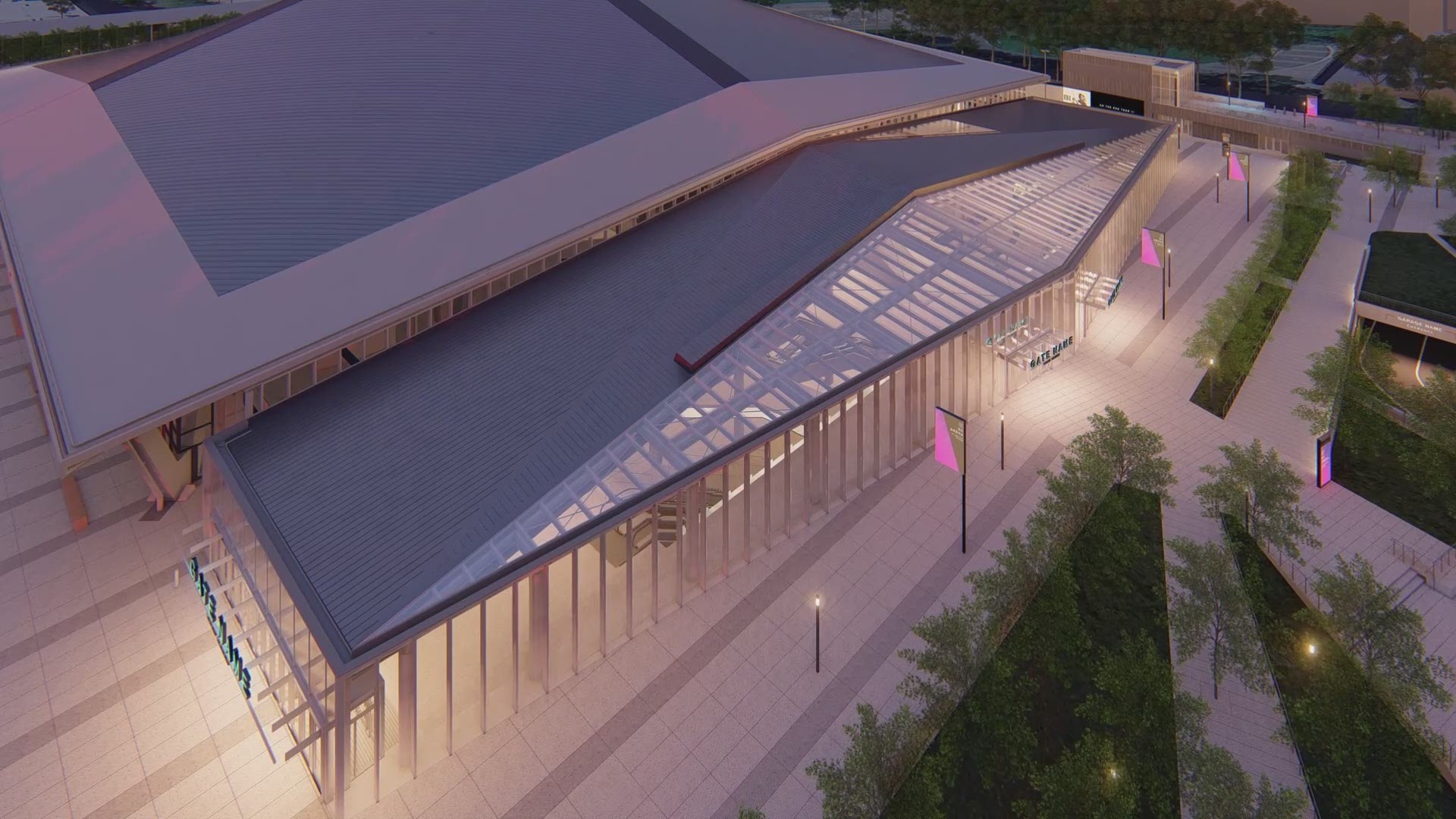 Renderings of the New Arena at Seattle Center. Credit: Oak View Group