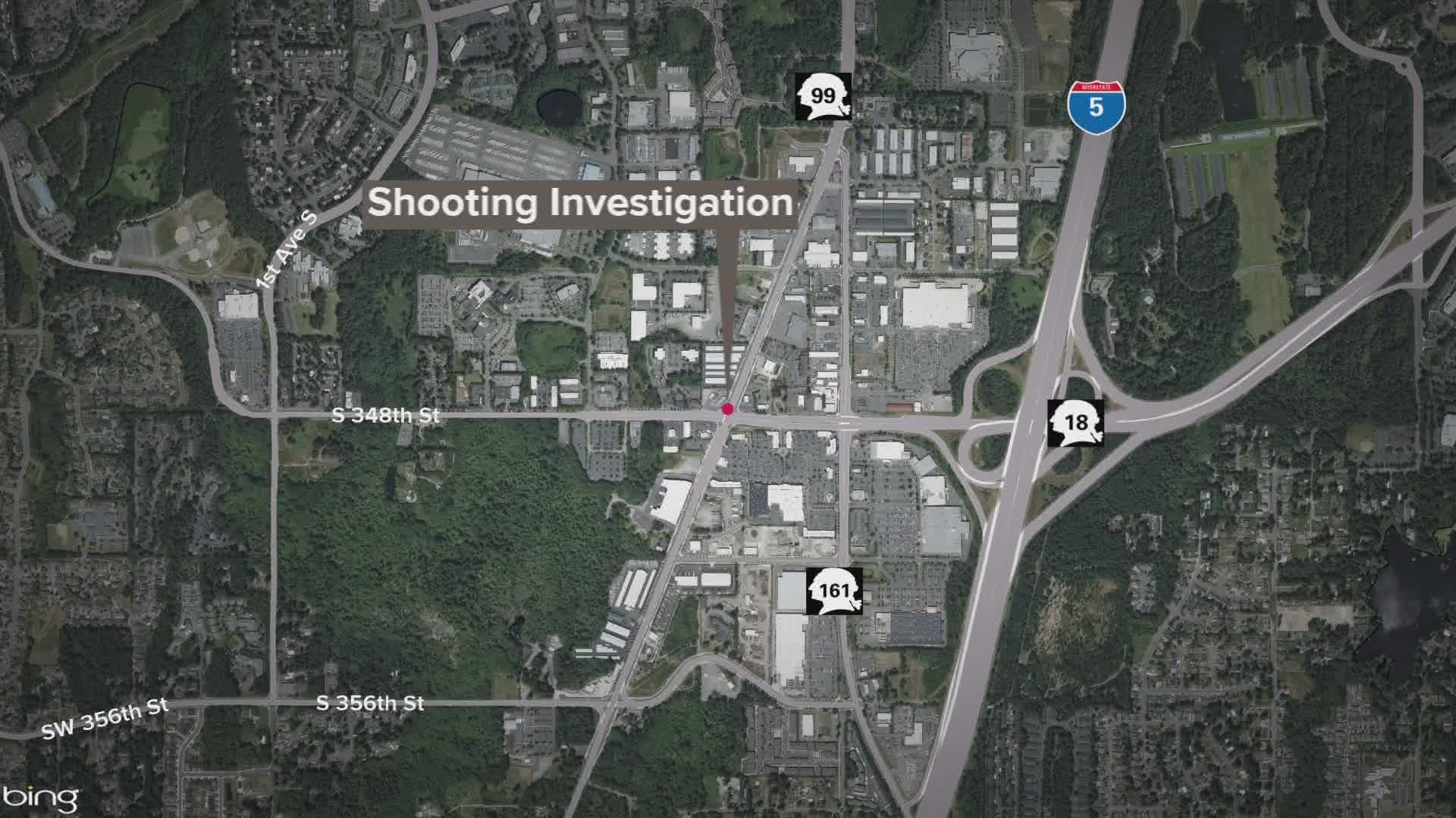 A shooting Wednesday night in Federal Way is under investigation.