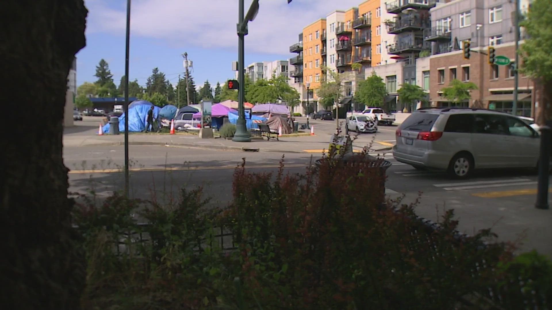 Burien initially planned to turn the lot into a dog park after the people were moved, but King County says alternative housing arrangements haven't been made.