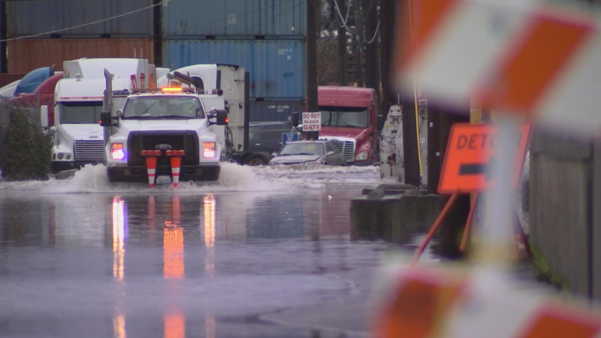 Several infrastructure projects are underway, but Seattle Public Utilities says they will not ultimately prevent the Duwamish River from overtopping.