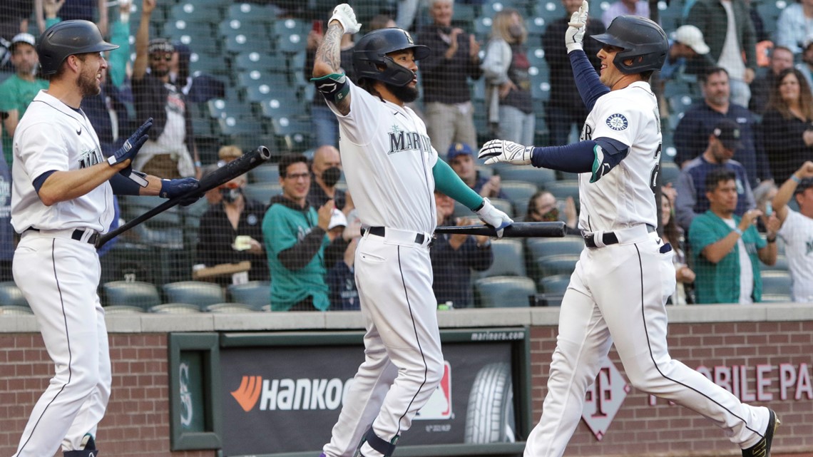 Haniger, Moore homer, Mariners beat Cleveland 7-3 | king5.com
