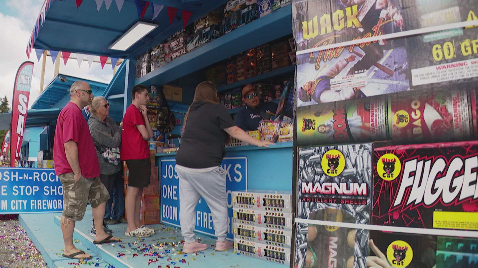 Under state law, fireworks can be sold until July 5.