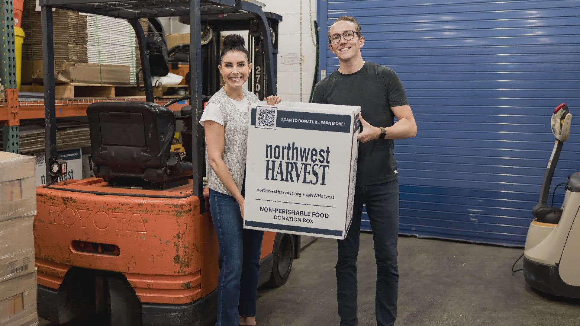 Redmond couple Jenny and Ryan Baldwin's "Baldwin Challenge" has brought several local businesses together to help fight food insecurity