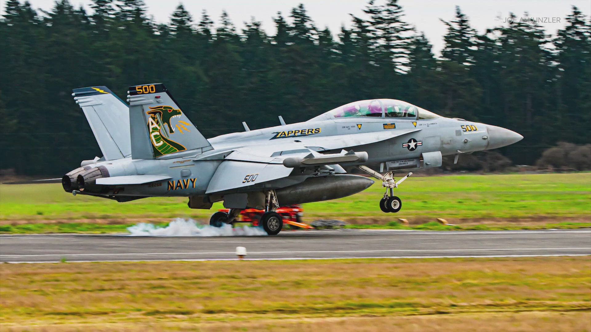 A U.S. Navy EA-18G Growler jet with two crew members on board crashed east of Mount Rainier Tuesday.  Search teams are still trying to find the jet and pilots.