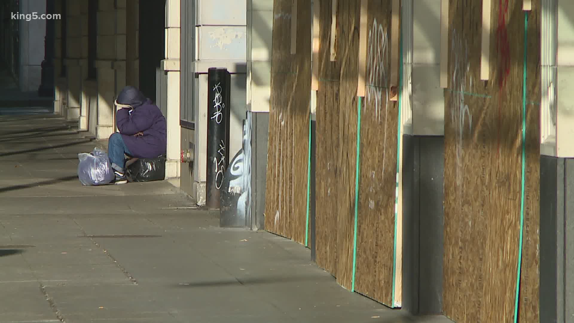 It's become difficult to find a public restroom, amid widespread closures. The city of Seattle and nonprofits are trying to provide some relief for the homeless.