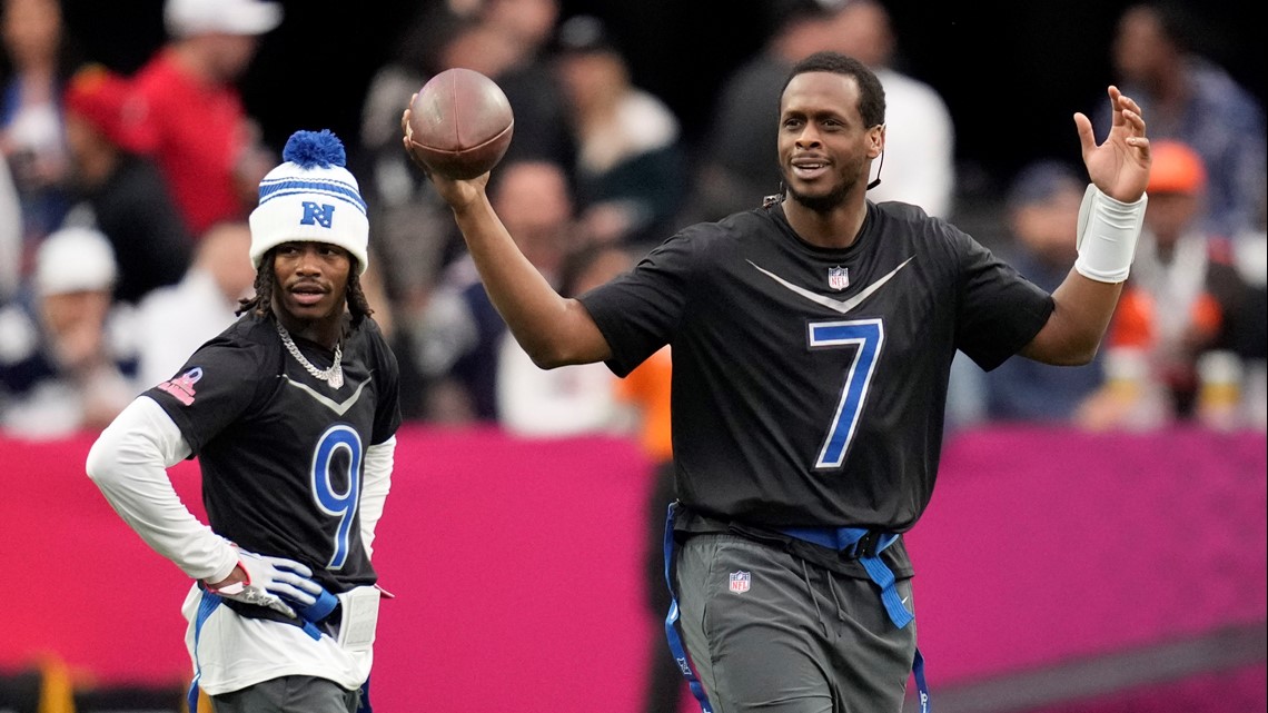 Watch Trevon Diggs intercept brother Stefon Diggs on failed trick play  during 2023 Pro Bowl flag football game