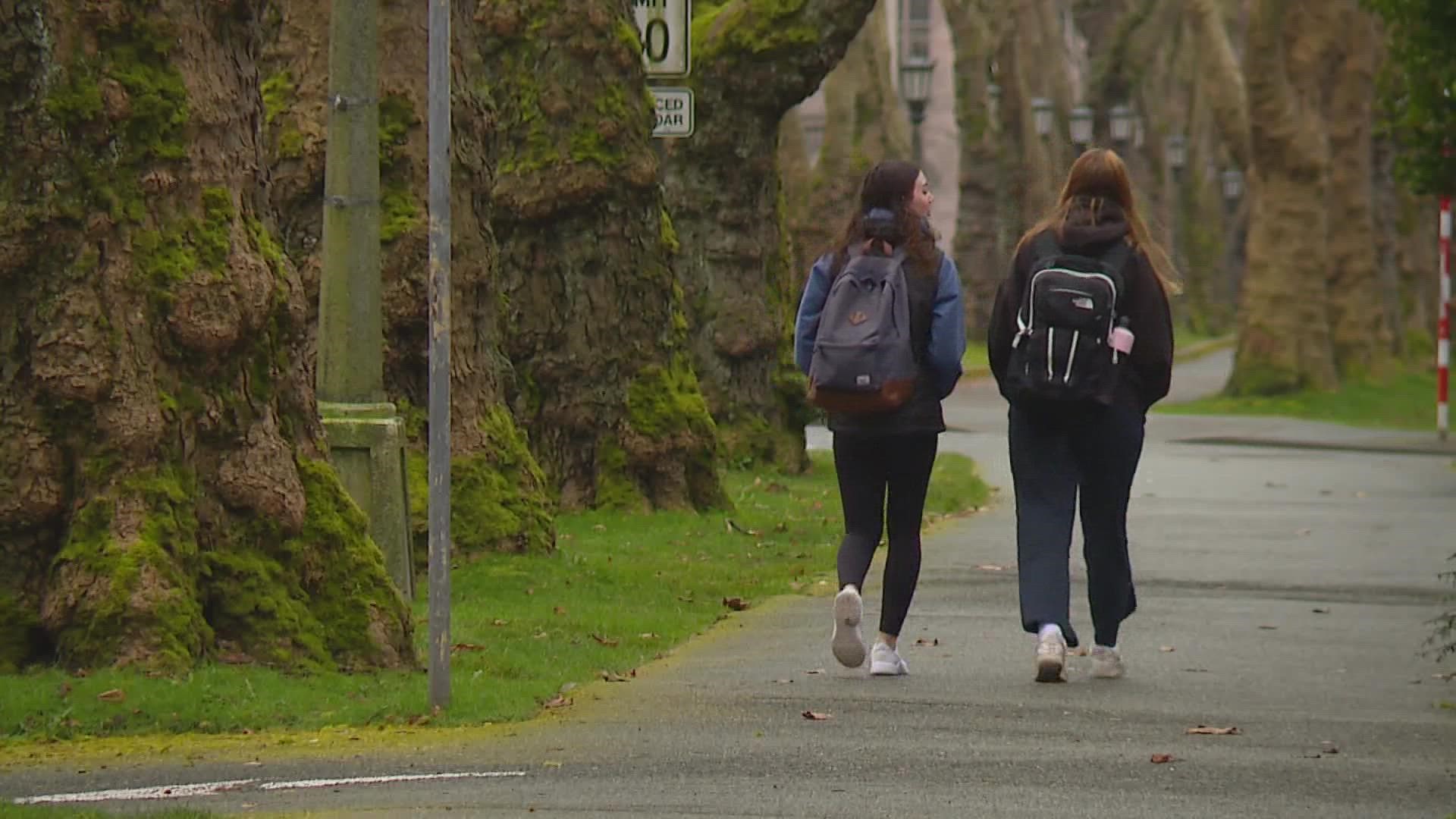 Classes were moved online for most UW students during the first few weeks of winter quarter.