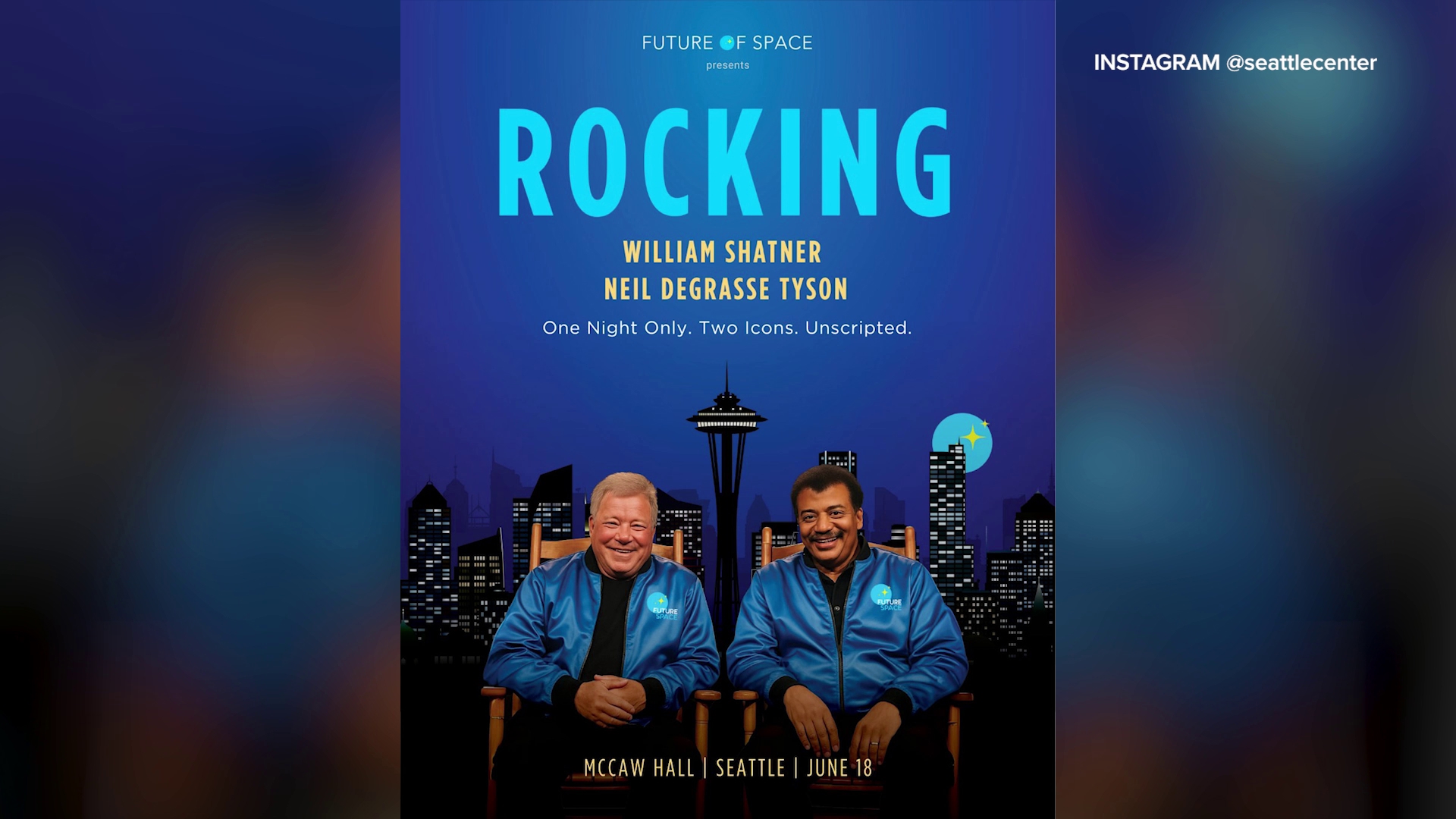 "Rocking" will be at Seattle's McCaw Hall on June 18th at 7:30 p.m. #newdaynw