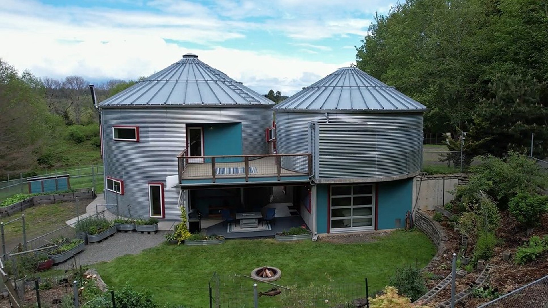 The house sits on 22 acres in Kitsap County. #k5evening