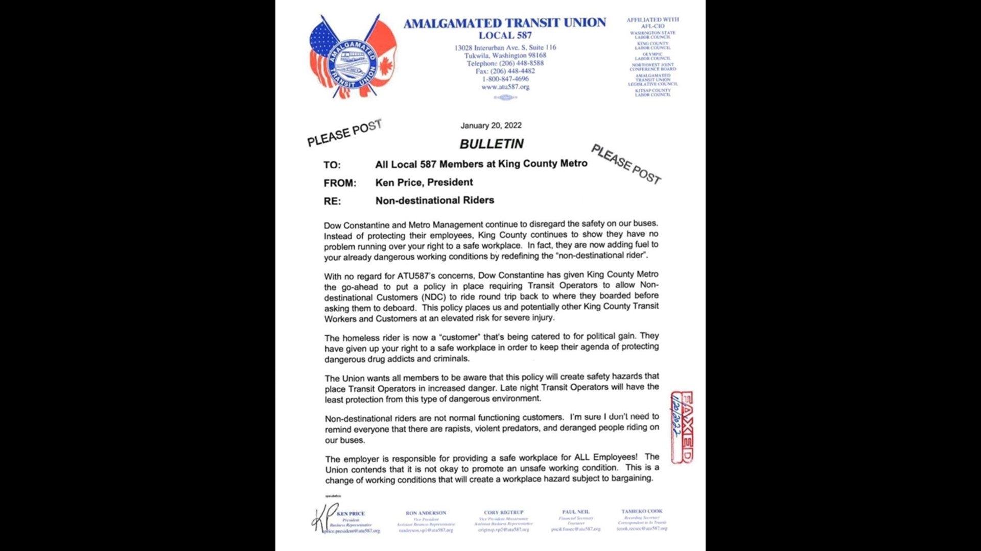 Union representing Metro drivers reacts to increased drug use and crime ...