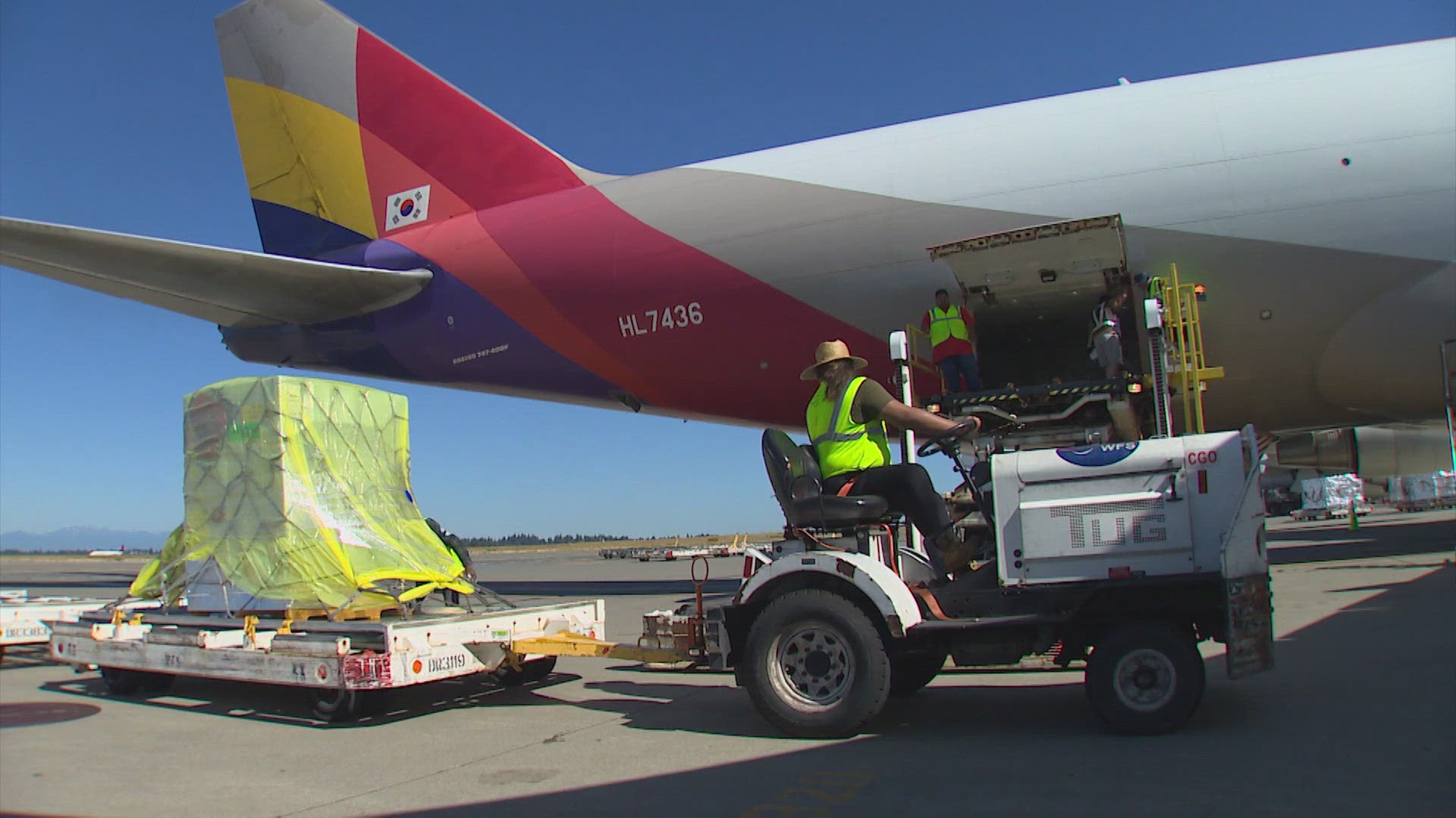 The jets will fly to South Korea and Taiwan to be distributed throughout the continent.