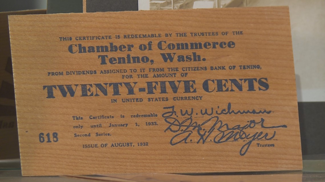 Why Tenino is still printing wooden money