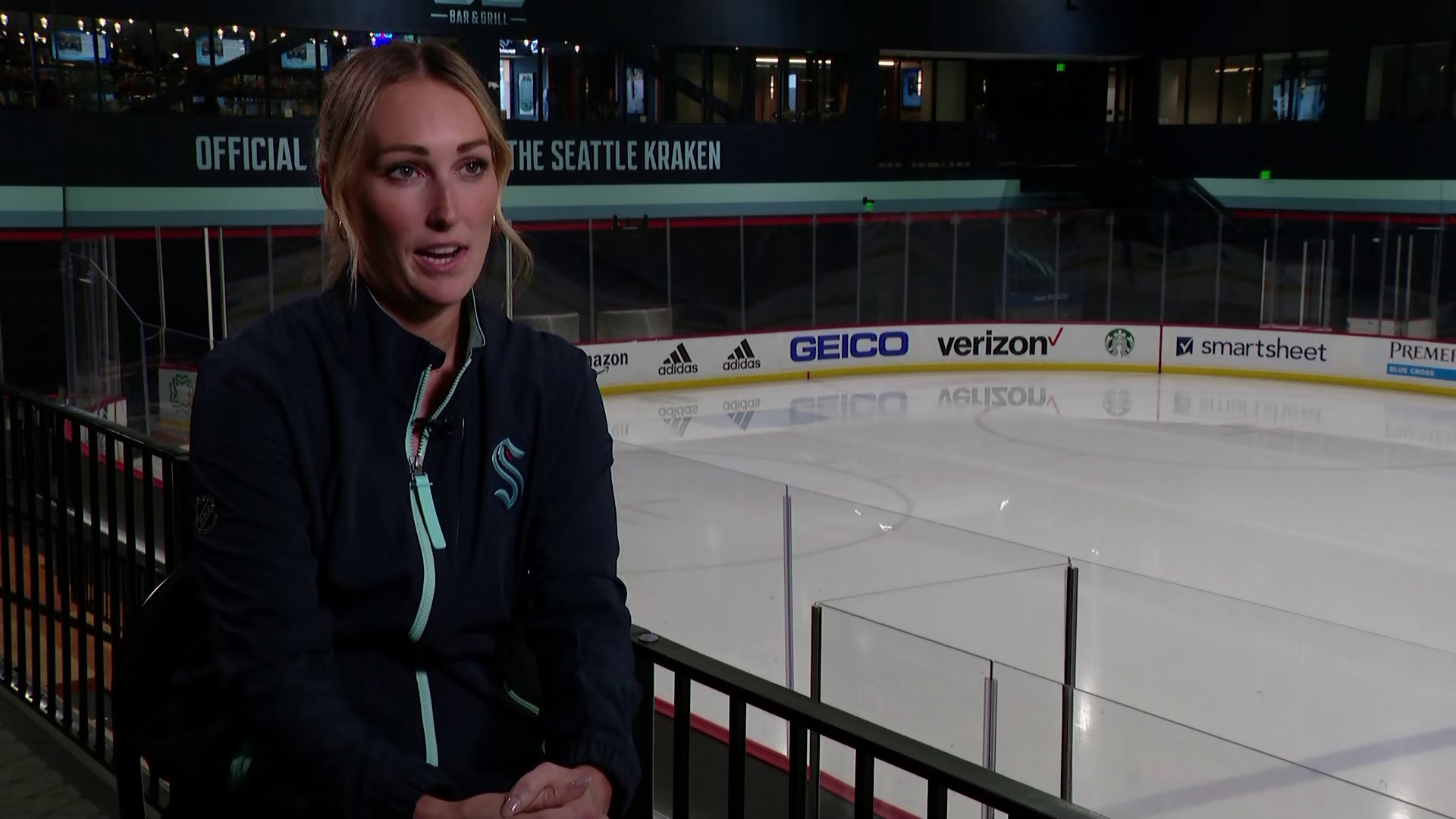 The Seattle Kraken hired the first full-time female coach in the NHL on Wednesday, welcoming Jessica Campbell as assistant coach.