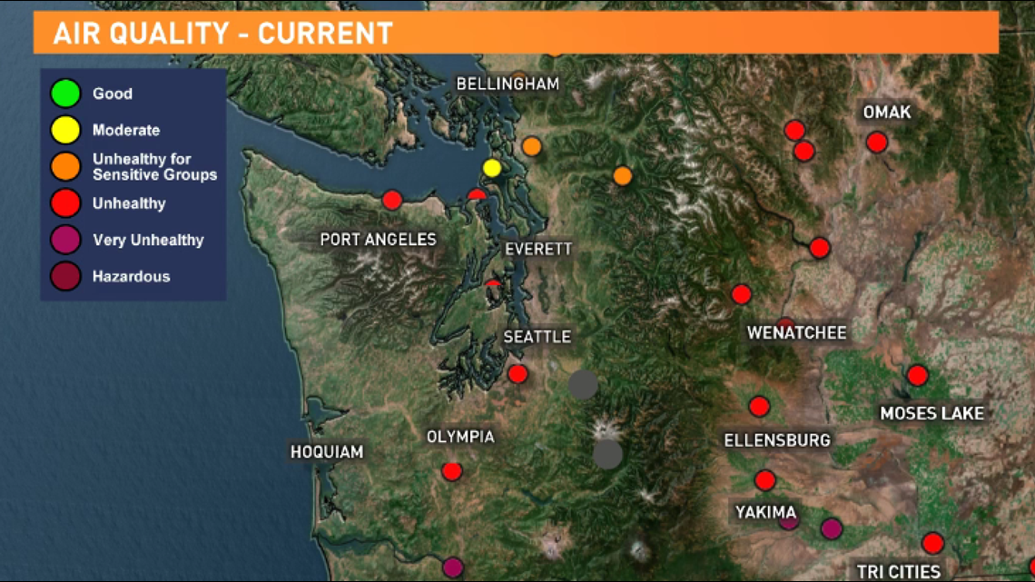 When will the smoke clear in Washington? Air quality expected to stay