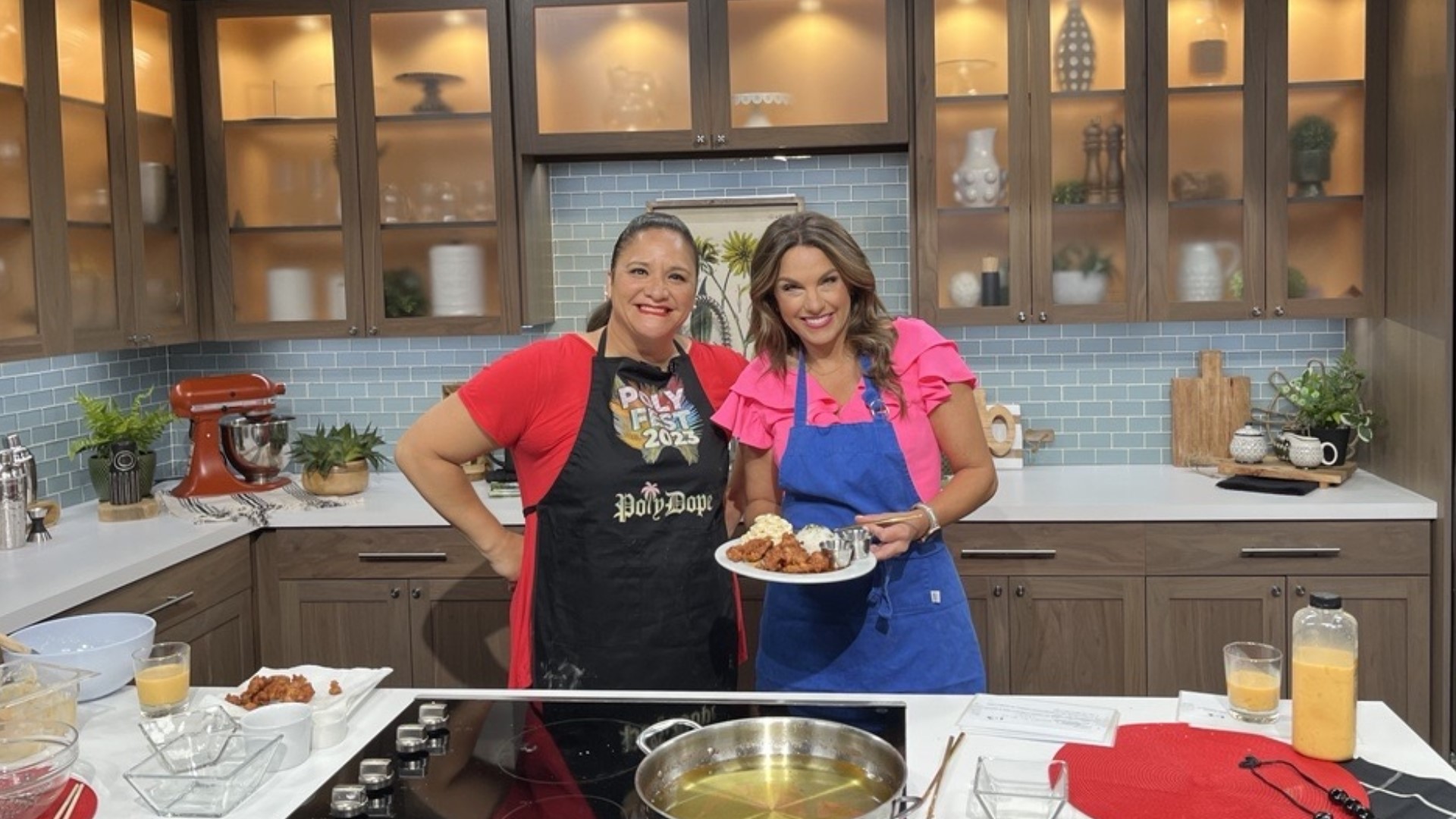 Angie Mose shows Amity how to make Mochiko Chicken, a traditional Hawaiian fried chicken dish. Hawaiians usually pair it with Mac salad and rice.
