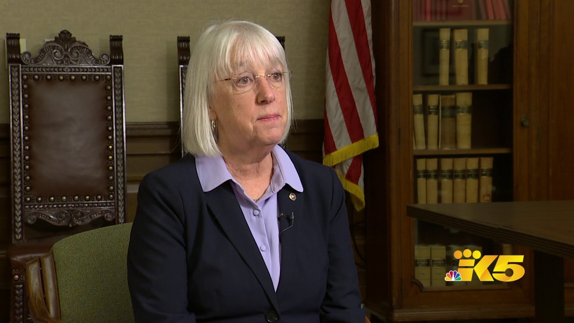 On her annual visit to Olympia, Sen. Patty Murray sat down with KING 5 to talk about issues impacting Washington residents from childcare to cannabis shop break-ins.