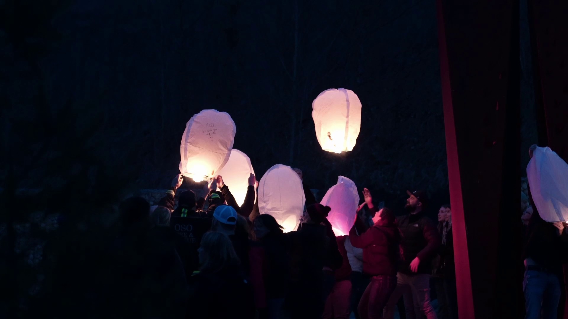 For the first time ever, family members invited KING 5 to witness the annual lantern release held to honor the 43 victims of the Oso landslide.