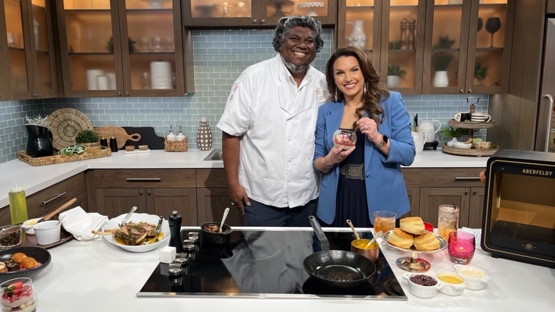 Chef Eraj Jayawickreme, director of culinary for the Fairmont Olympic, shows off some of the menu items for Valentine's Day. #newdaynw