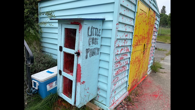 Owners of Seattle's vandalized Bettie Page house say 'some feminists'  missed the point