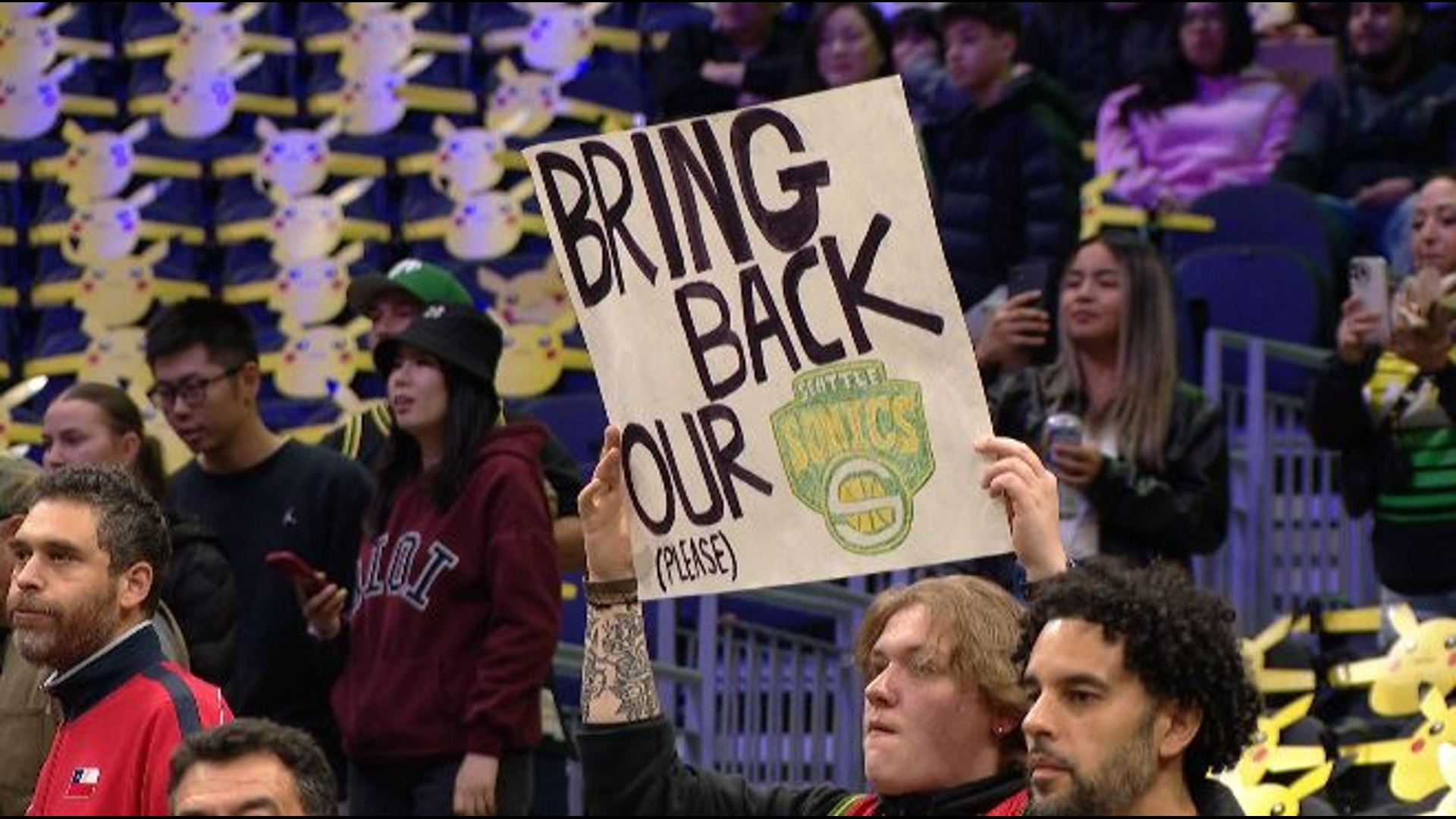 For the third straight year, the Clippers hosted a preseason game at Climate Pledge Arena. Fans were excited but not satisfied. They want their Sonics back.