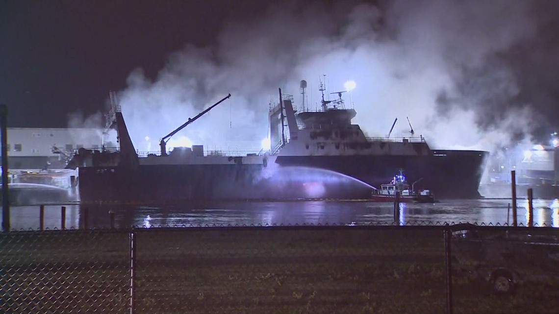 Tacoma ship fire on Kodiak Enterprise put out - Vimarsana News