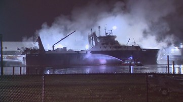Fire aboard ship in Tacoma put out after burning 6 days