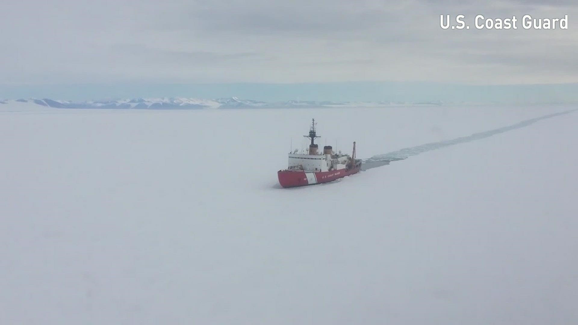 A U.S. Coast Guard cutter has completed its Antarctic mission.